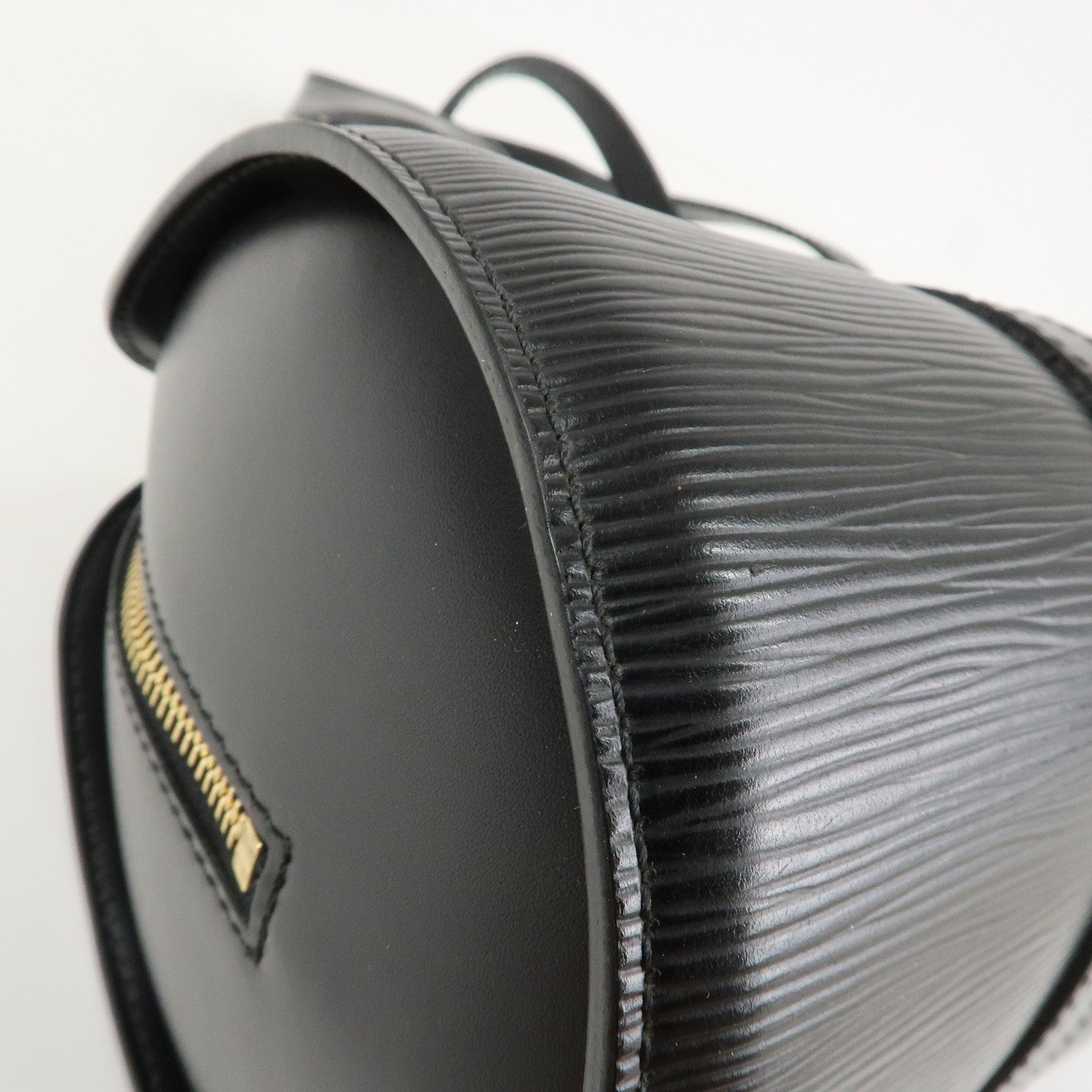 Louis Vuitton Epi Soufflot Hand Bag Shoulder Bag Noir Black M52862