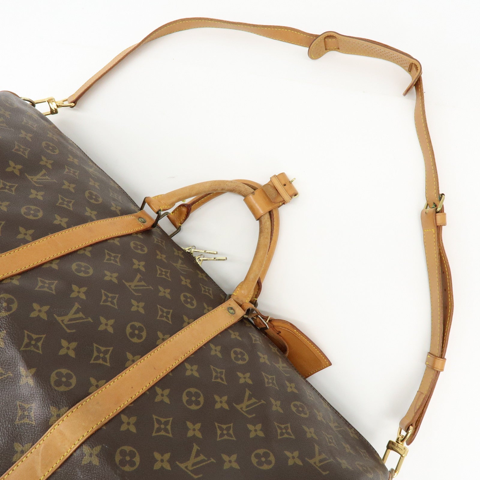 Louis Vuitton Monogram Keep All Bandouliere 60 Boston Bag M41412