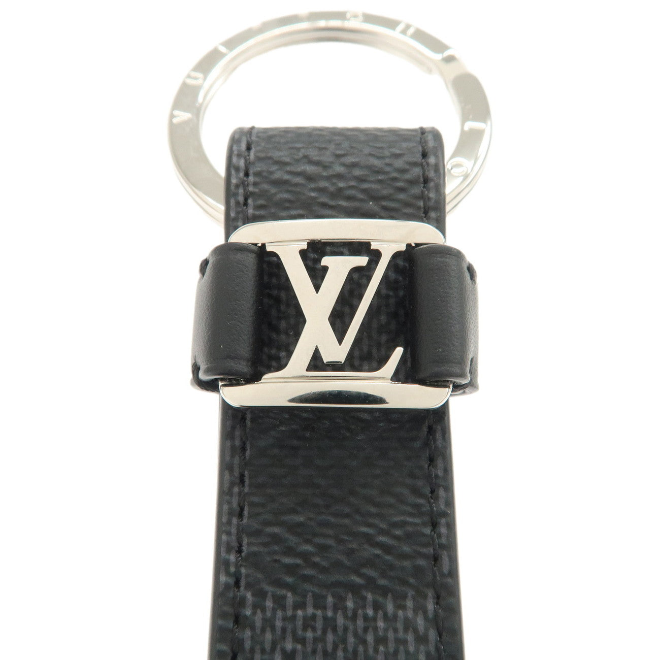 Louis Vuitton Damier Graphite Dragonne Key Chain Charm Grey M62706
