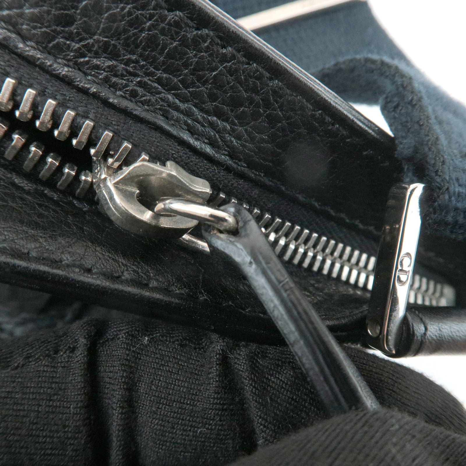 Christian Dior Trotter Street Chic Leather Canvas Shoulder Bag Used