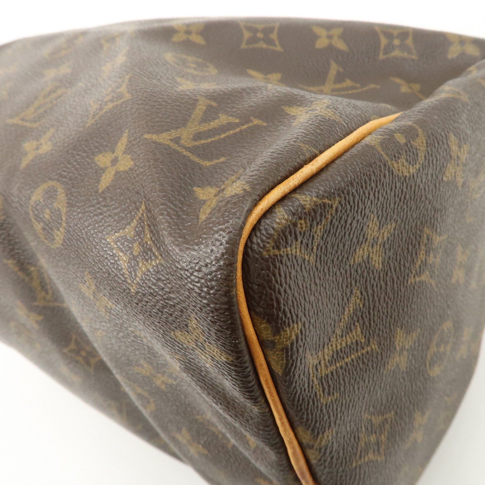 Louis Vuitton Monogram Speedy 30 Boston Bag Hand Bag Brown M41526 Used