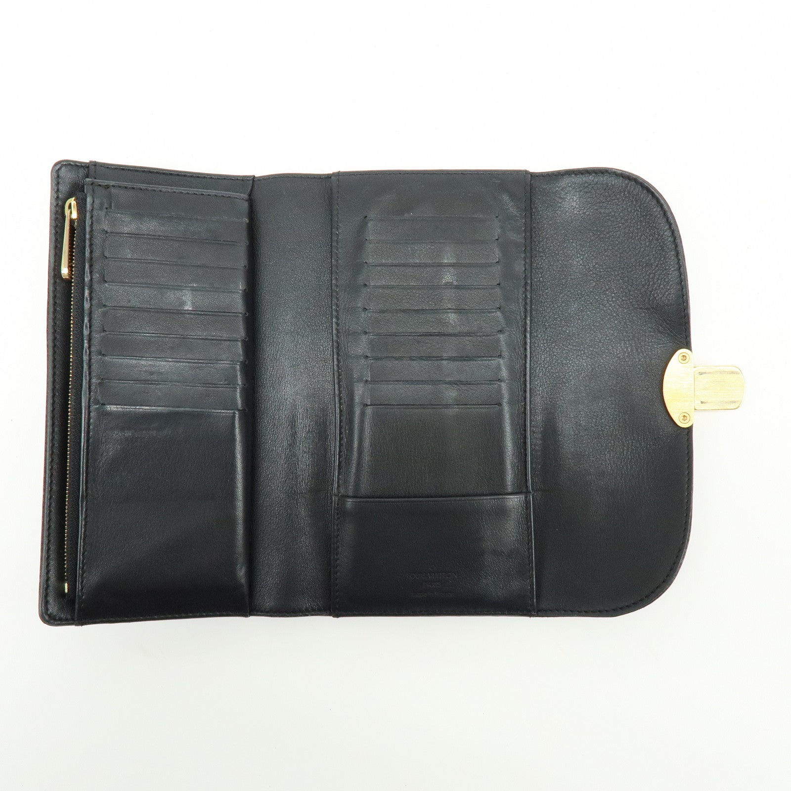 Louis Vuitton Monogram Mahina Portefeuille Amelia Wallet M95549