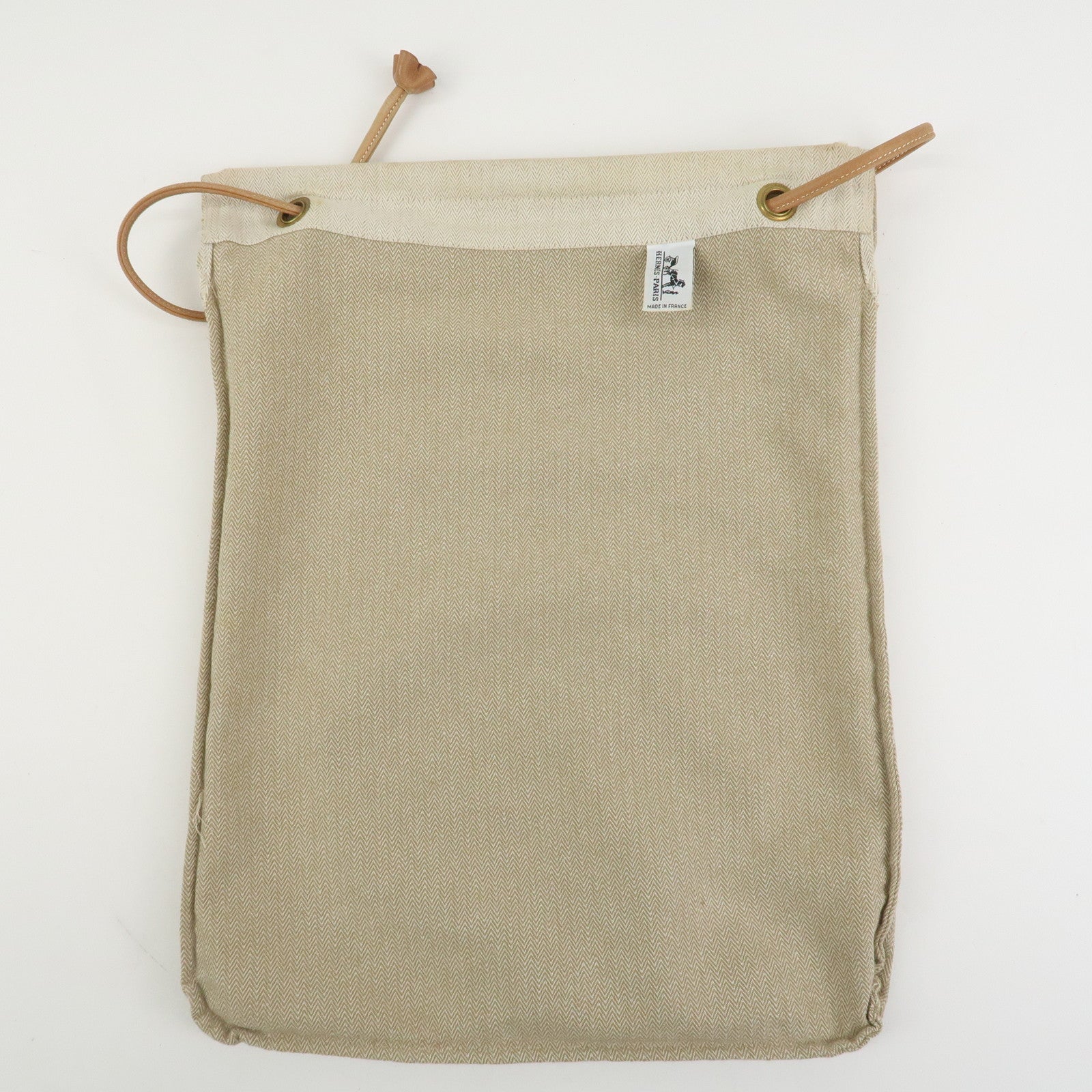 HERMES Aline GM Canvas Shoulder Bag Hand bag Natural