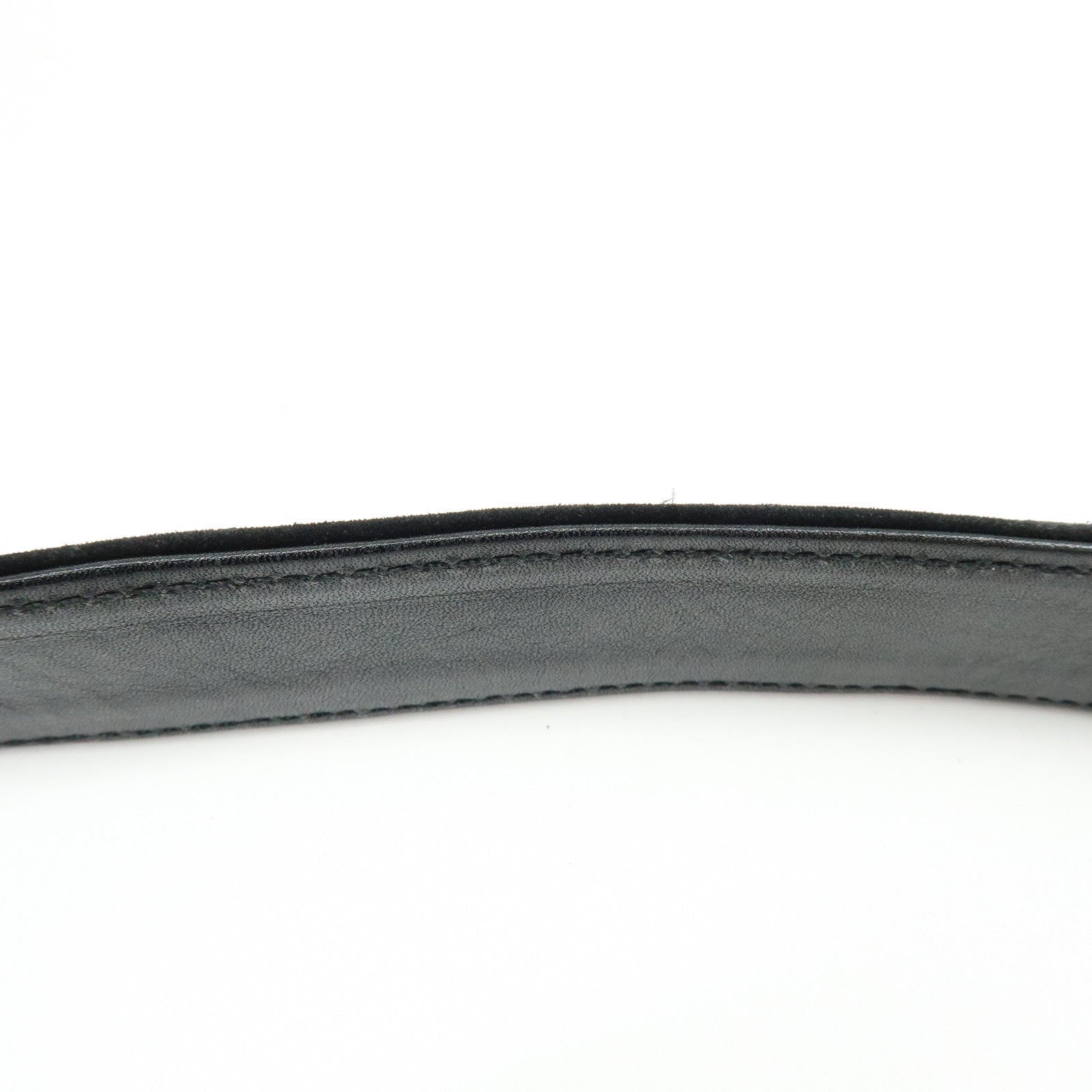 CHANEL Matelasse COCO Mark Suede Lamb Skin Shoulder Bag Black