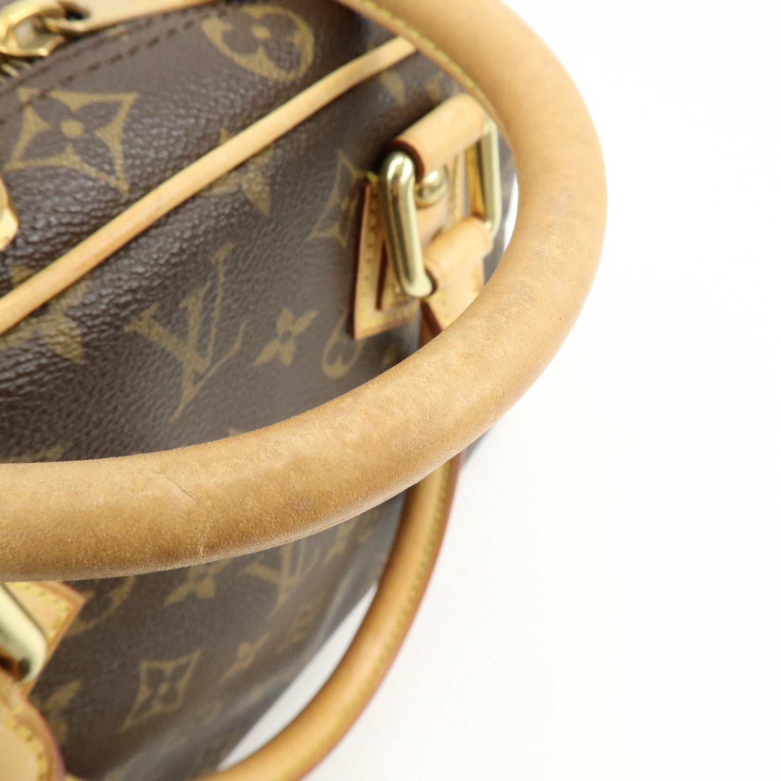 Louis Vuitton Monogram Manhattan PM Hand Bag Brown M40026