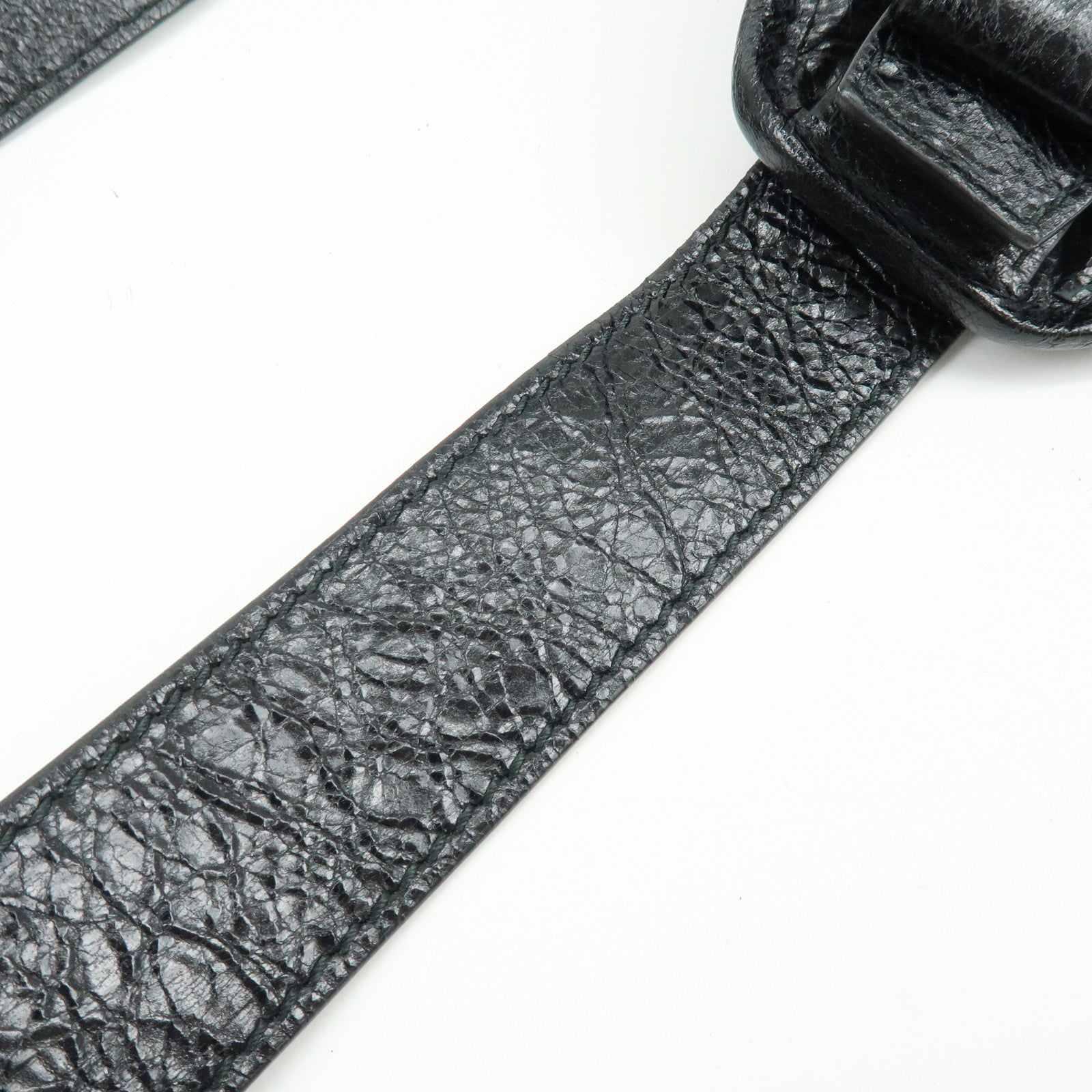 BALENCIAGA Neo Lift Leather Waist Bag Body Bag Black 542013