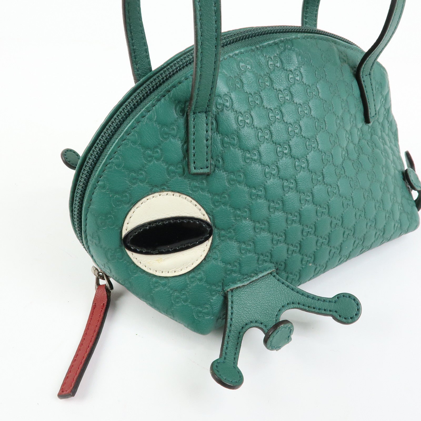 GUCCI Children’s Microguccissima Leather Hand Bag Frog Motif 340620