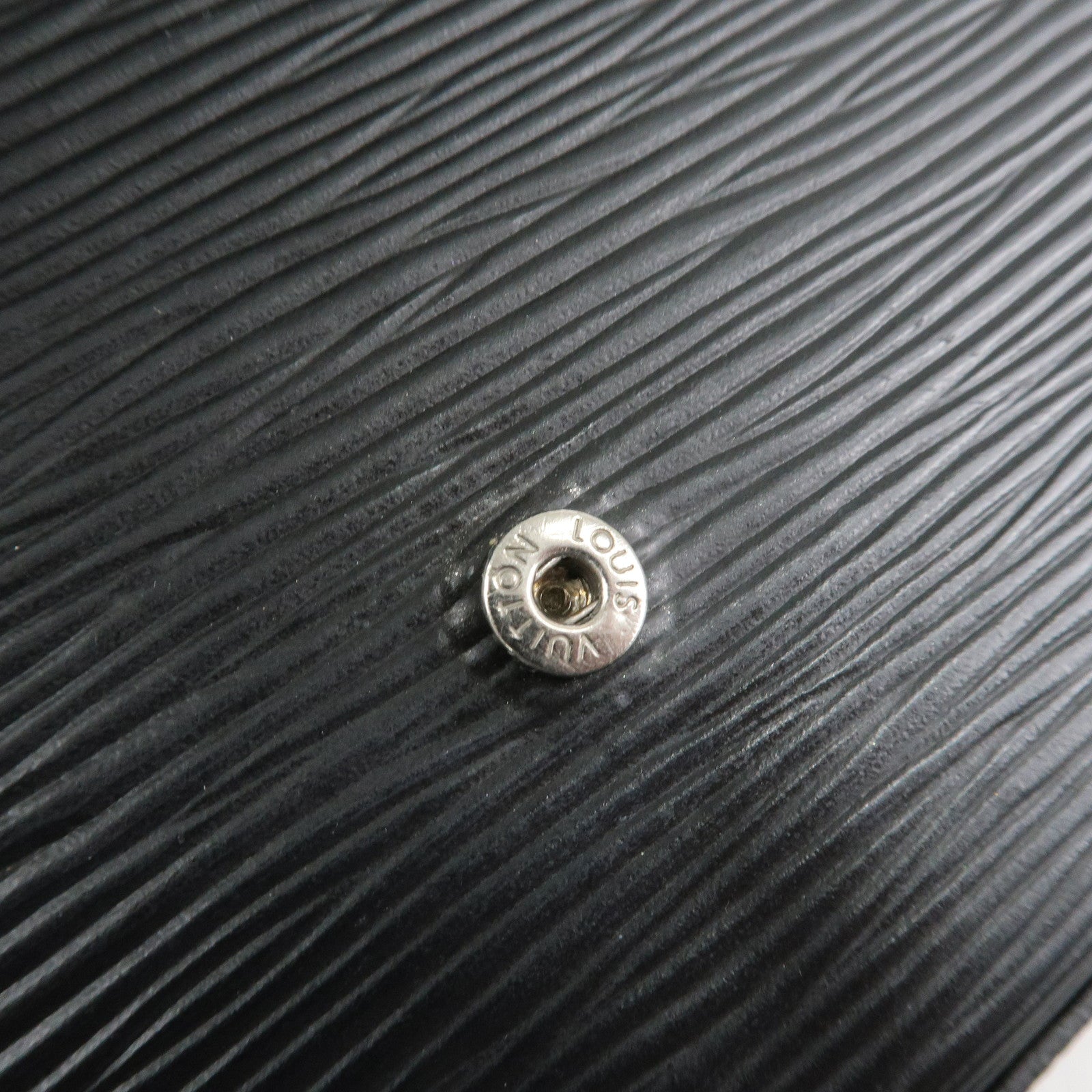 Louis Vuitton Epi Pochette Felicie Leather Hand Bag Black M62648 Used