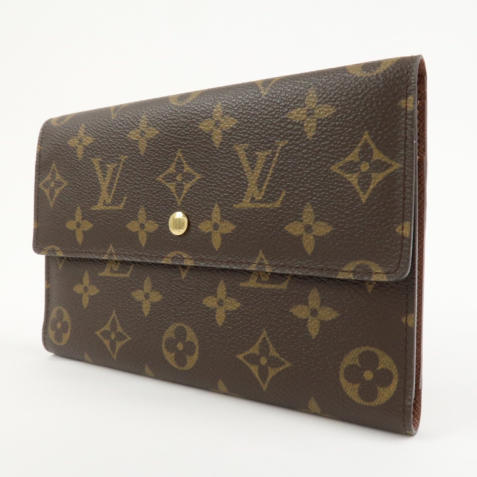 Louis Vuitton Monogram Canvas Pochette Passeport Brown M60135
