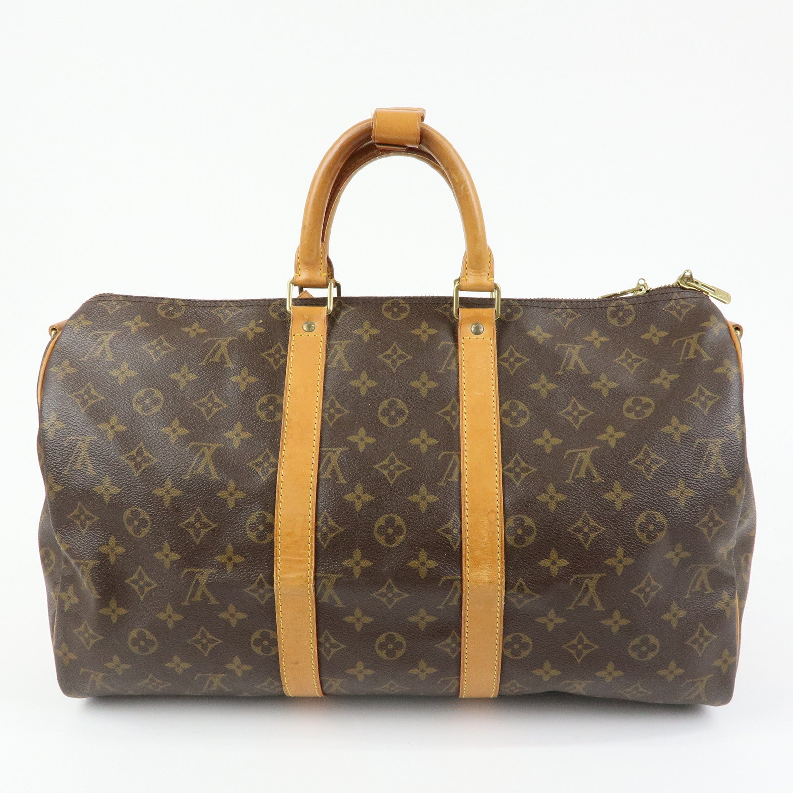Louis Vuitton Monogram Keep All Bandouliere 45 Boston Bag M41418