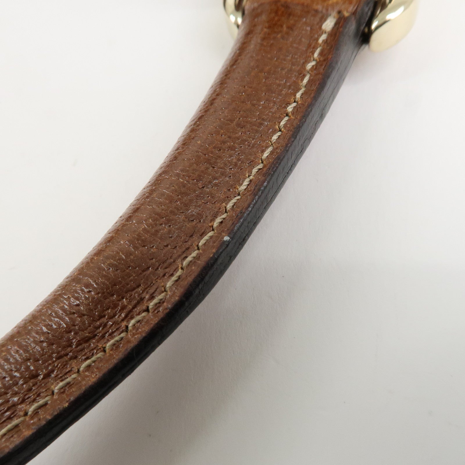 GUCCI New Jackie GG Canvas Leather Shoulder Bag Brown 124407 Used