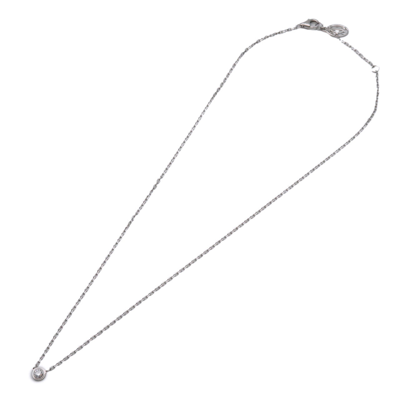 Cartier D'amour 1P Diamond Necklace SM K18 750WG WhiteGold B7215900
