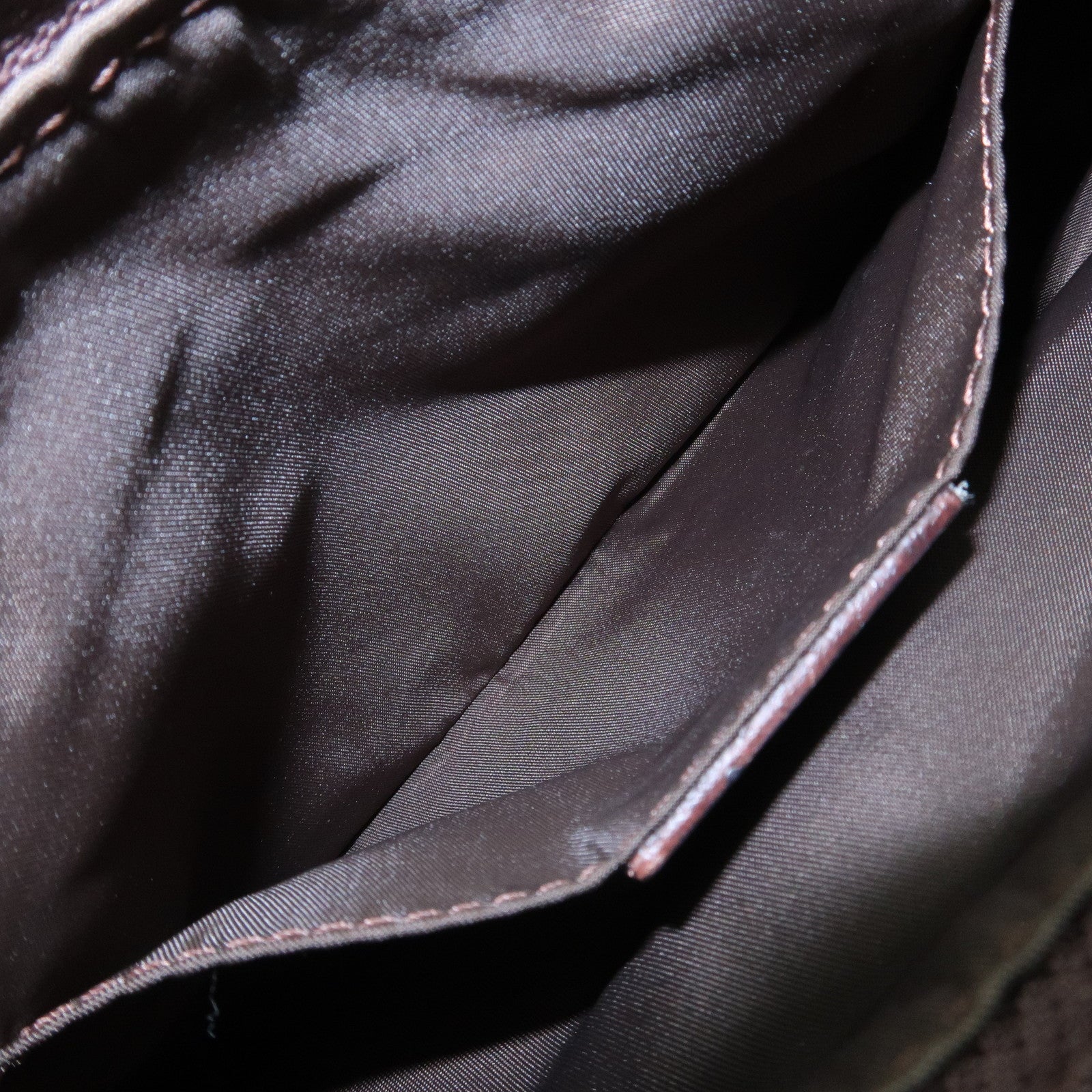 Christian Dior Trotter Jacquard Canvas Leather Shoulder Bag Brown