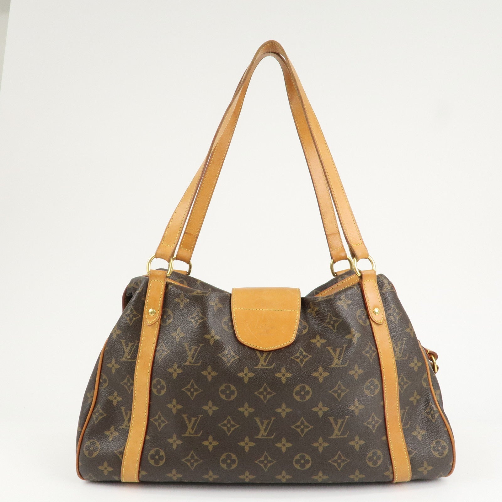Louis Vuitton Monogram Stresa GM Shoulder Bag Brown M51188 Used