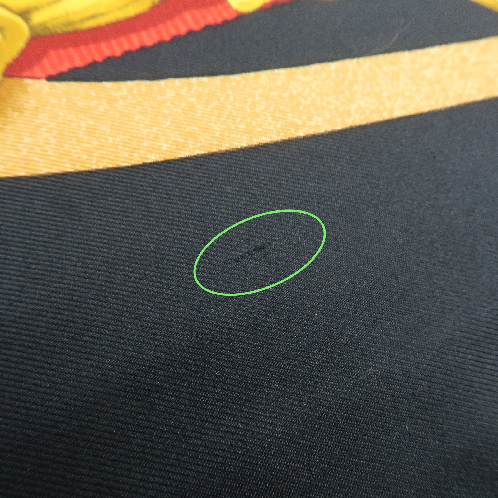 HERME Carre 90 Silk 100% Scarf Grand Manege Black Yellow