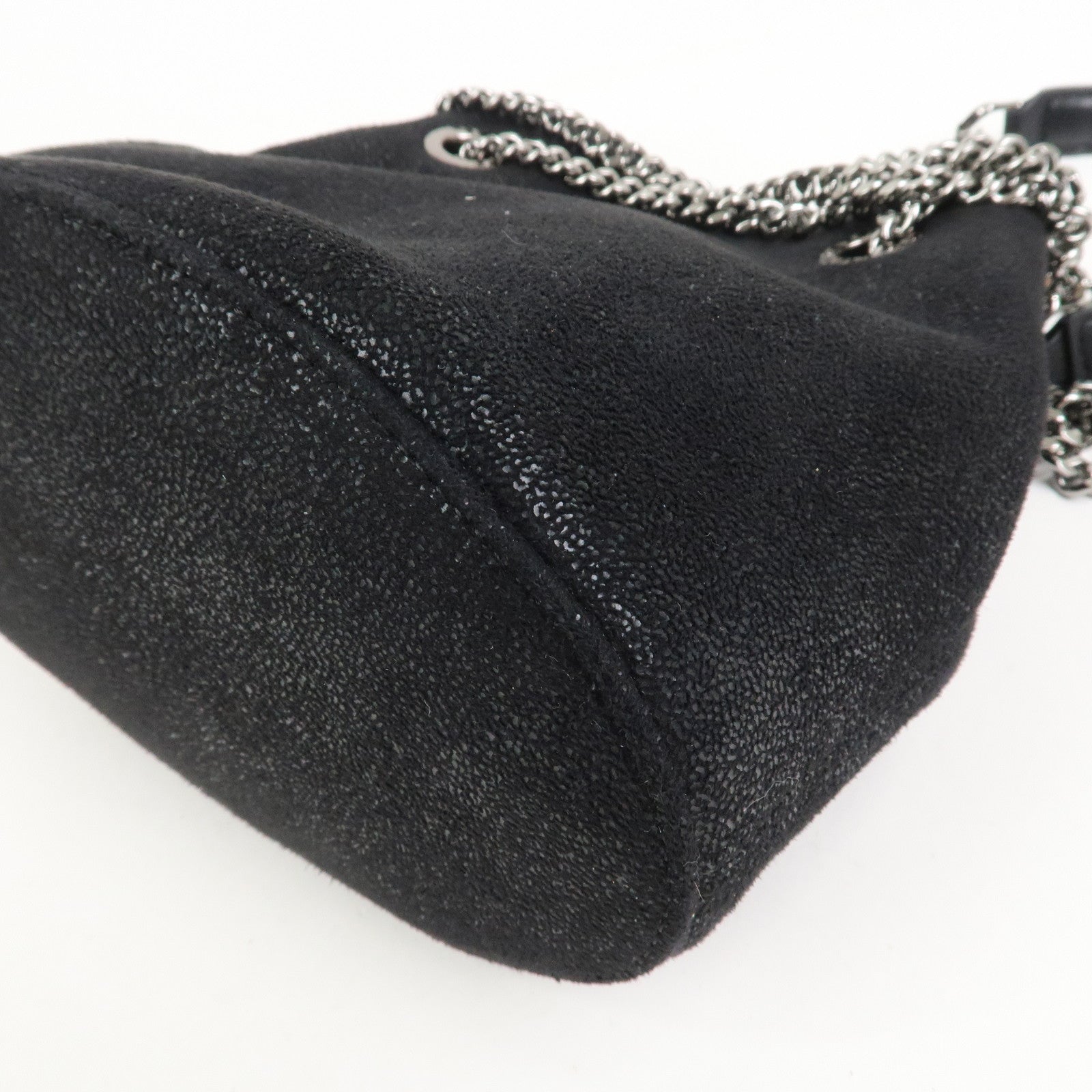 STELLA MCCARTNEY Falabella Polyester Leather Shoulder Bag Black