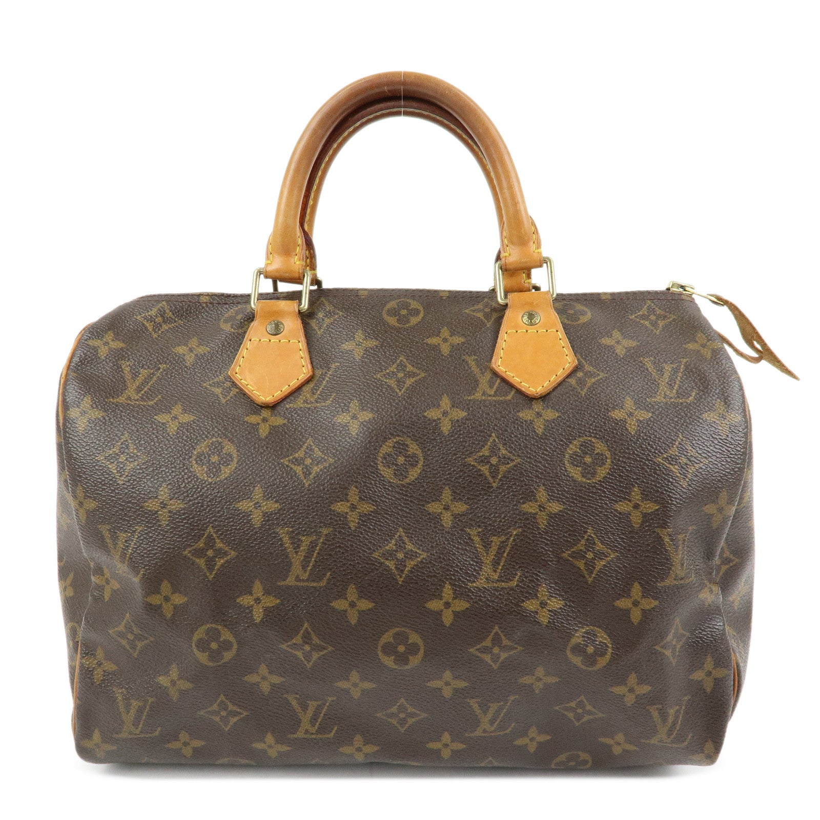 Louis Vuitton Monogram Speedy 30 Boston Bag Hand Bag Brown M41526