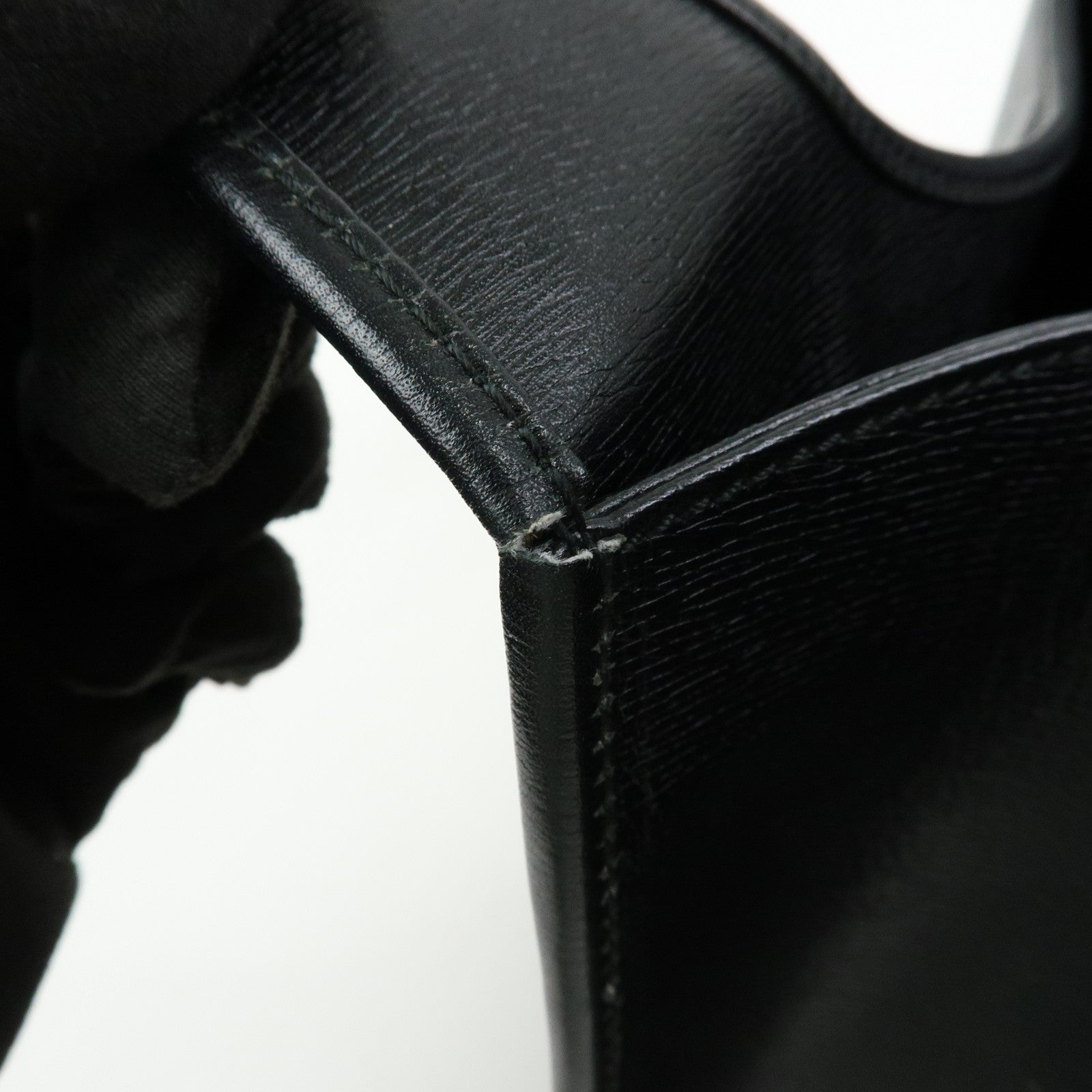GUCCI Jackie Leather Shoulder Bag Hand Bag Black 002.1067