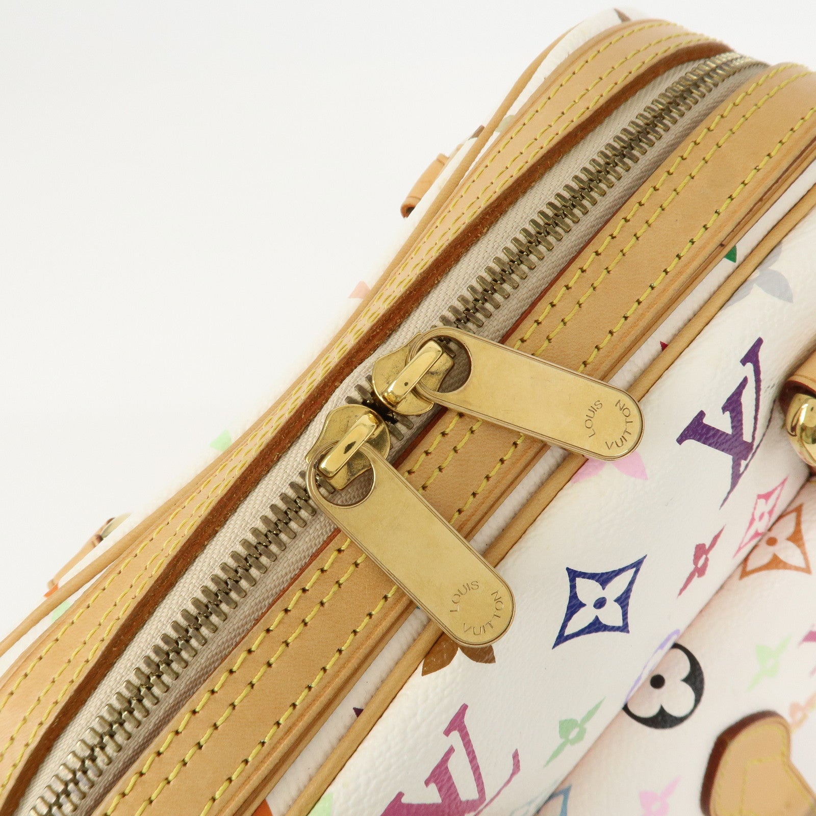 Louis Vuitton Monogram Multicolor Priscilla Hand Bag Blanc M40096