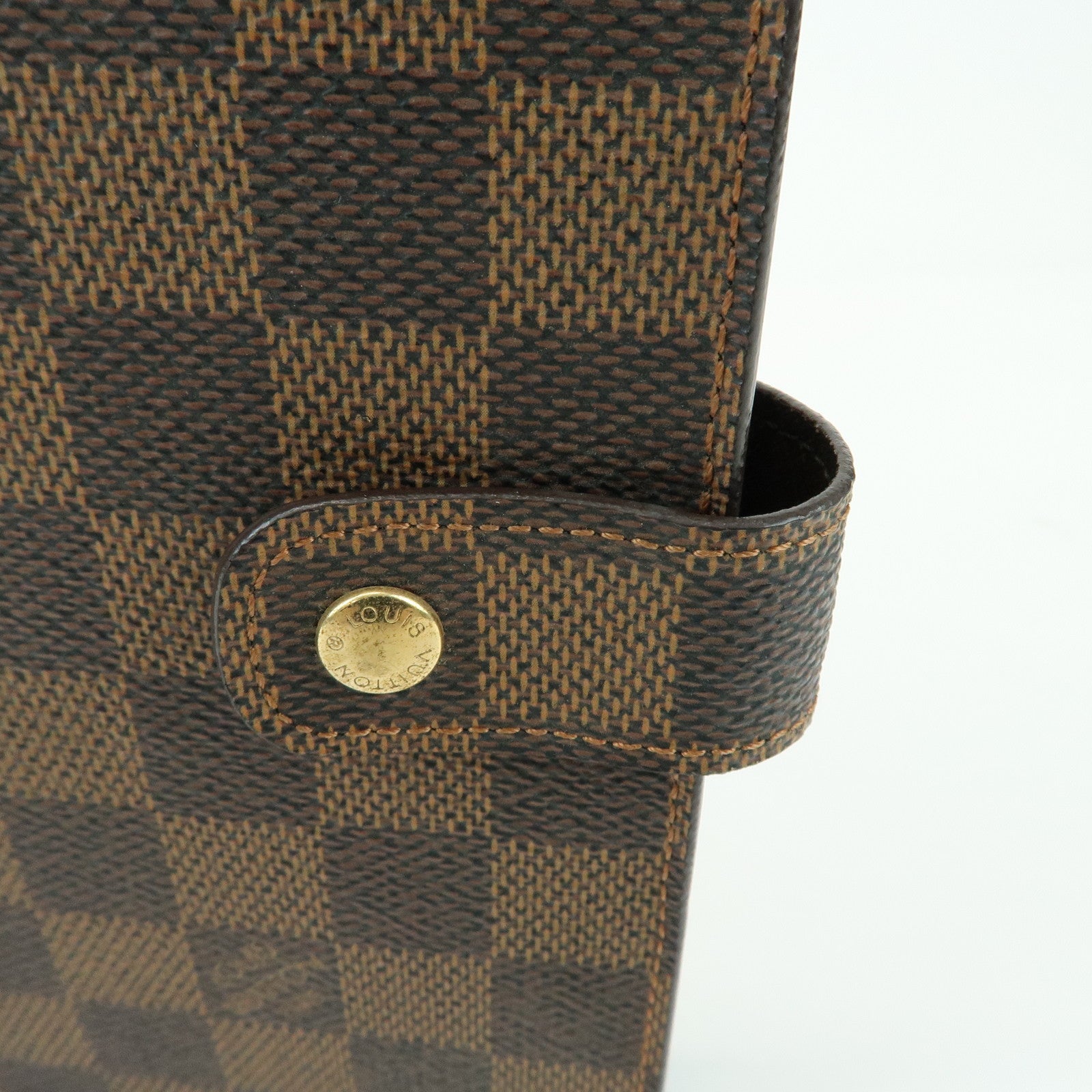 Louis Vuitton Damier Agenda GM Canvas Planner Cover Ebene R20107