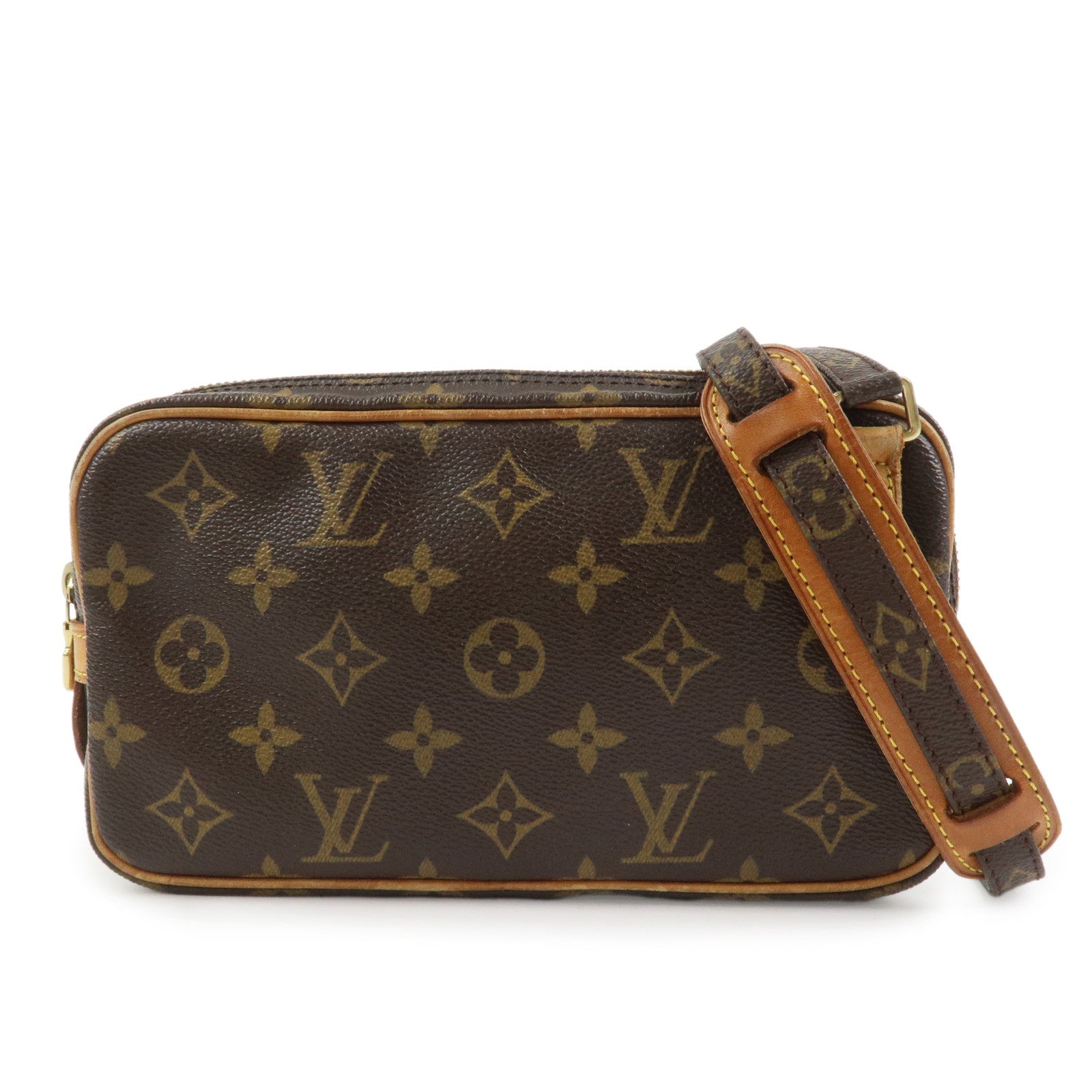 Louis Vuitton Monogram Pochette Marly Bandouliere Bag Brown M51828