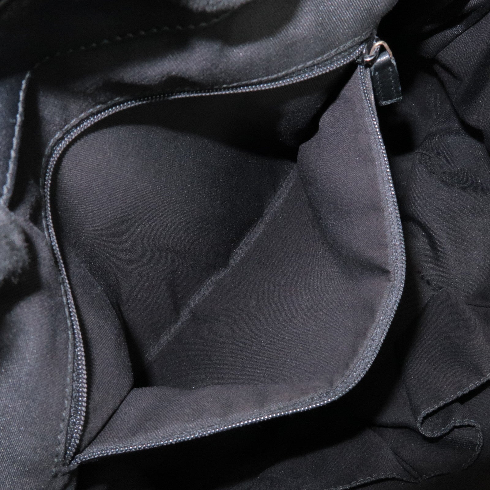 GUCCI Sukey Interlocking G GG Canvas Leather 2Way Bag Black 247902