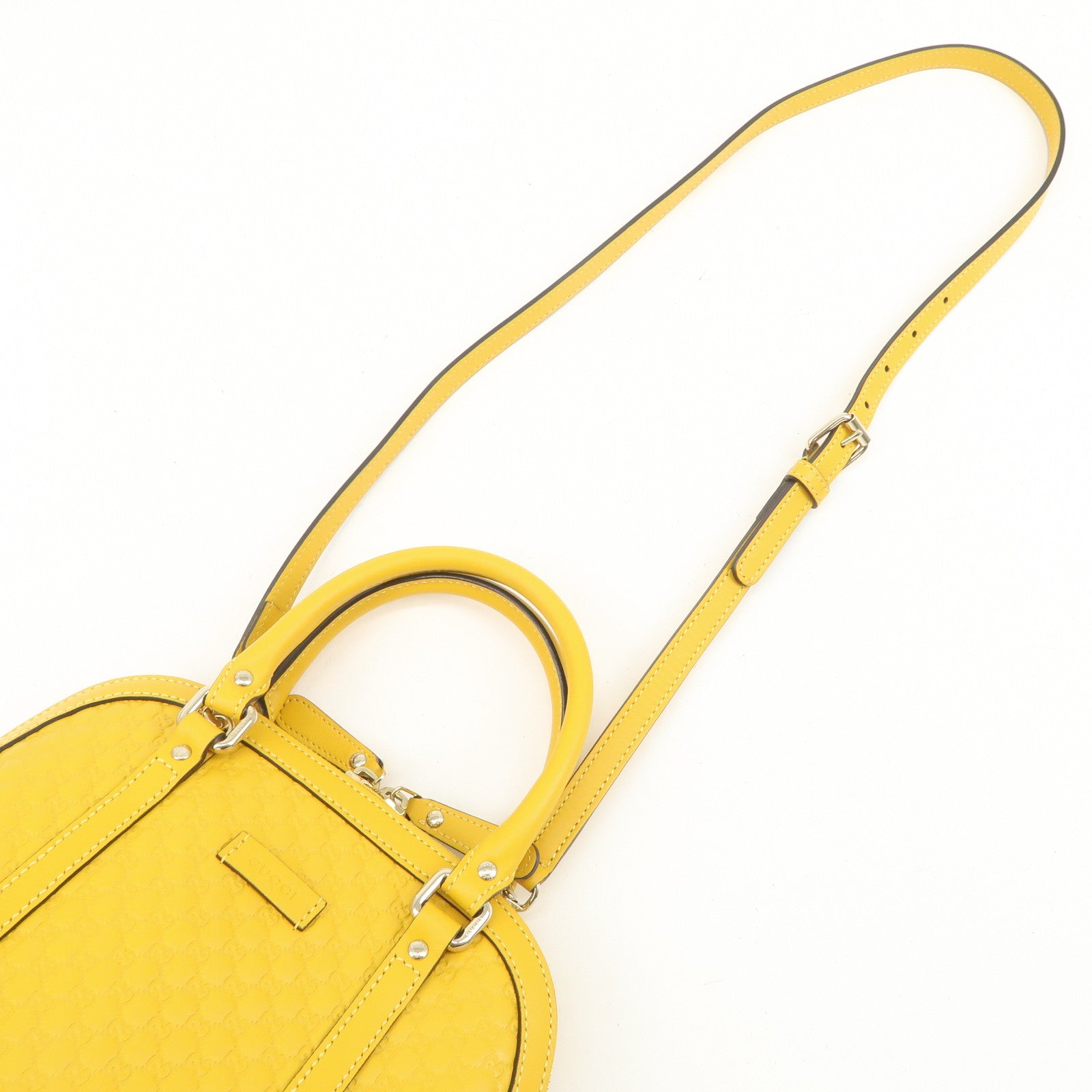 GUCCI Micro Guccissima Leather 2WayBag Hand Bag Shoulder Bag 449654