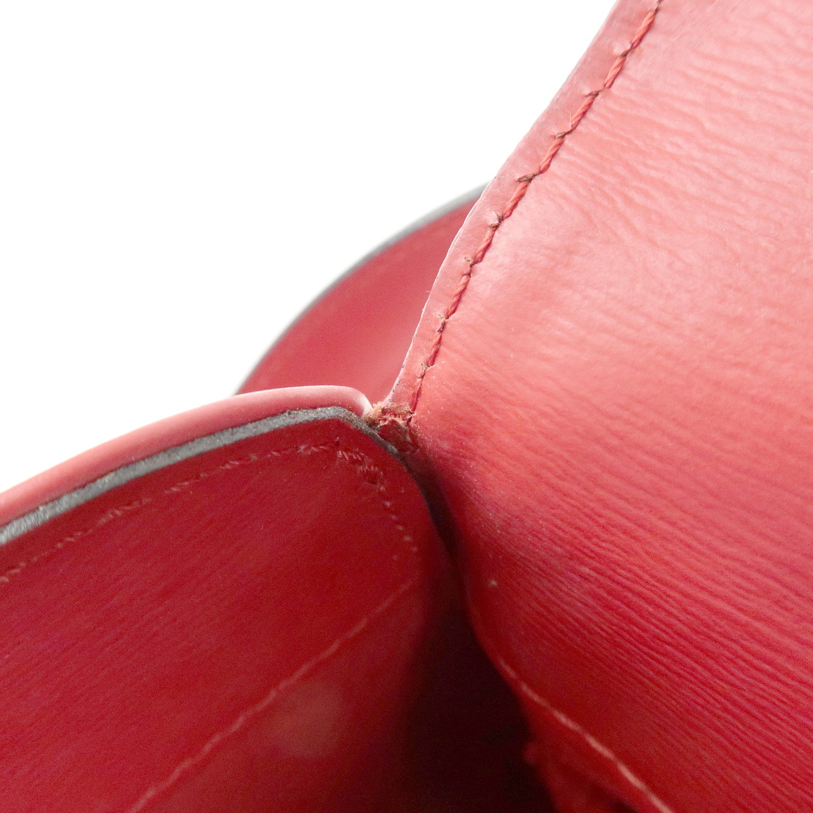 Louis Vuitton Epi Leather Buci Shoulder Bag Castilian Red M52207 Used