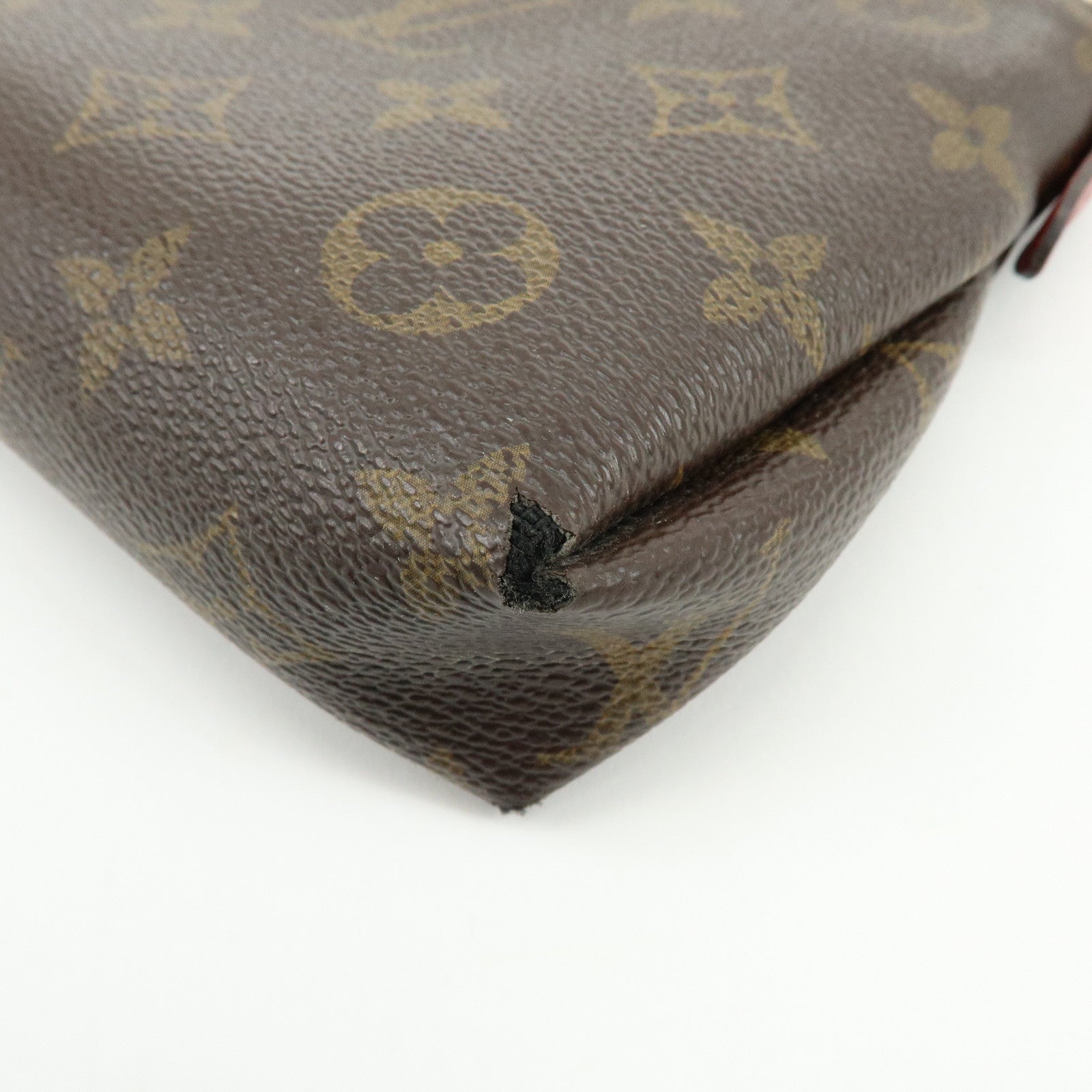 Louis Vuitton Monogram Pallas Clutch 2Way Bag Cerise M41638