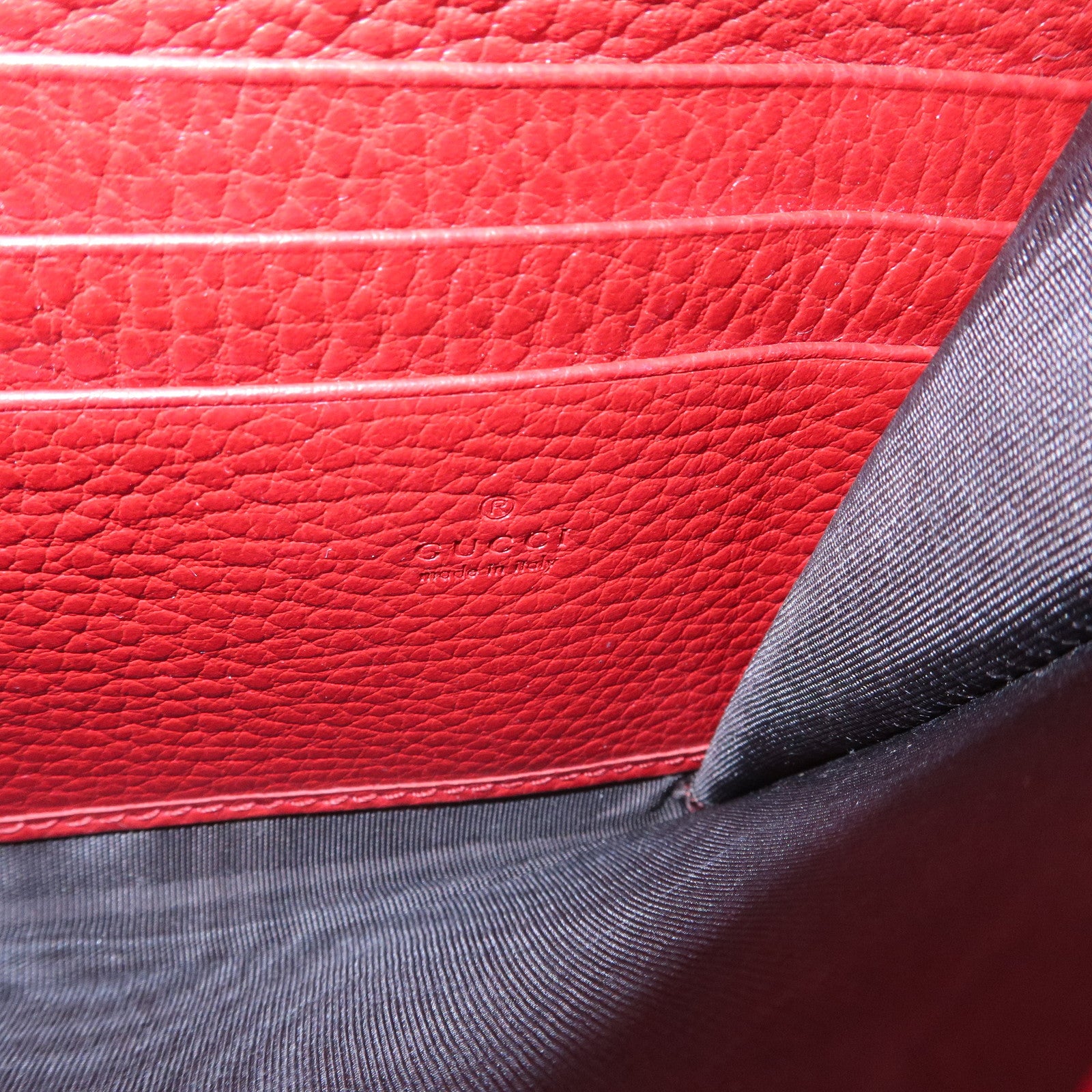 GUCCI Dionysus Leather Chain Shoulder Bag Red 401231