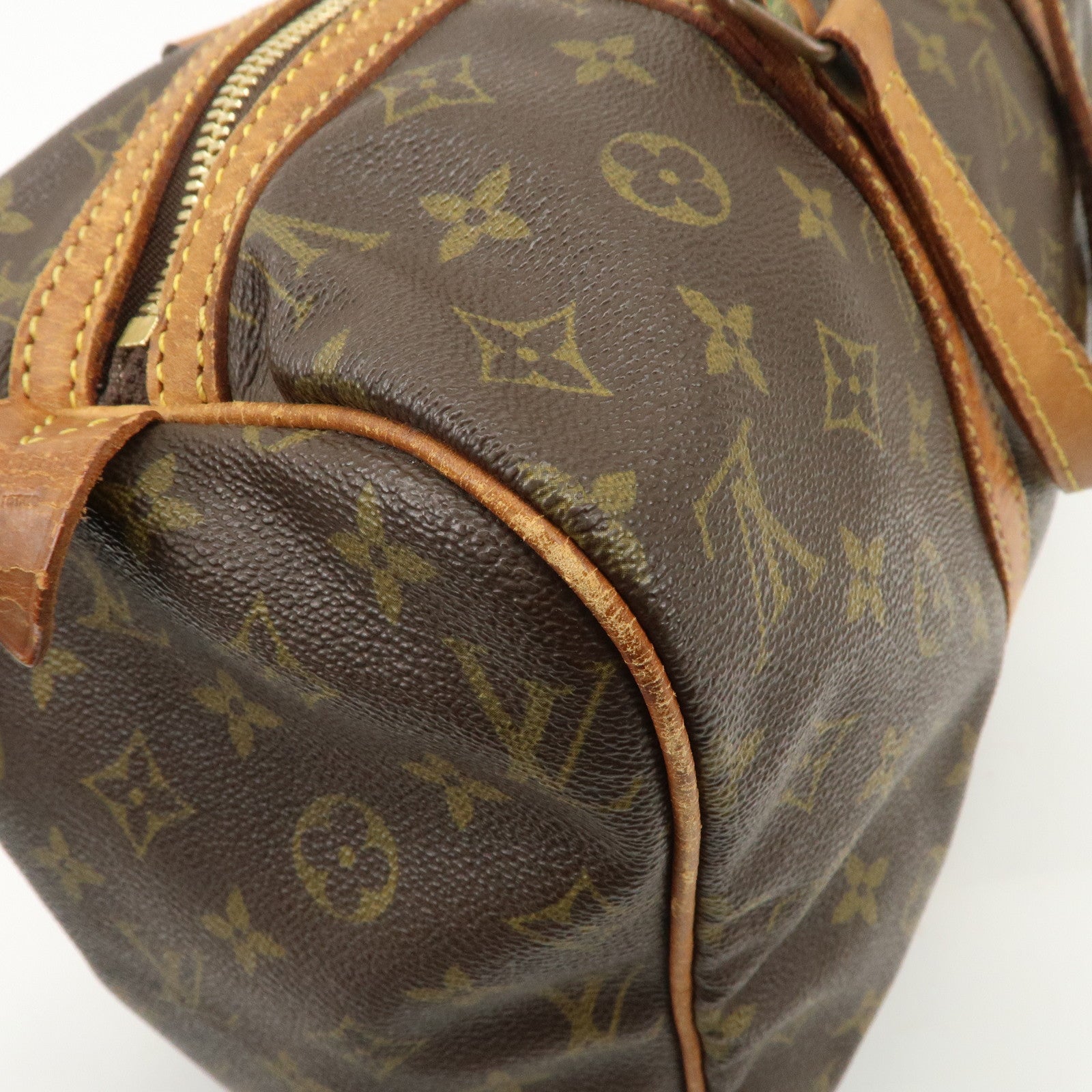 Louis Vuitton Monogram Sac Souple 35 Boston Bag Brown M41626