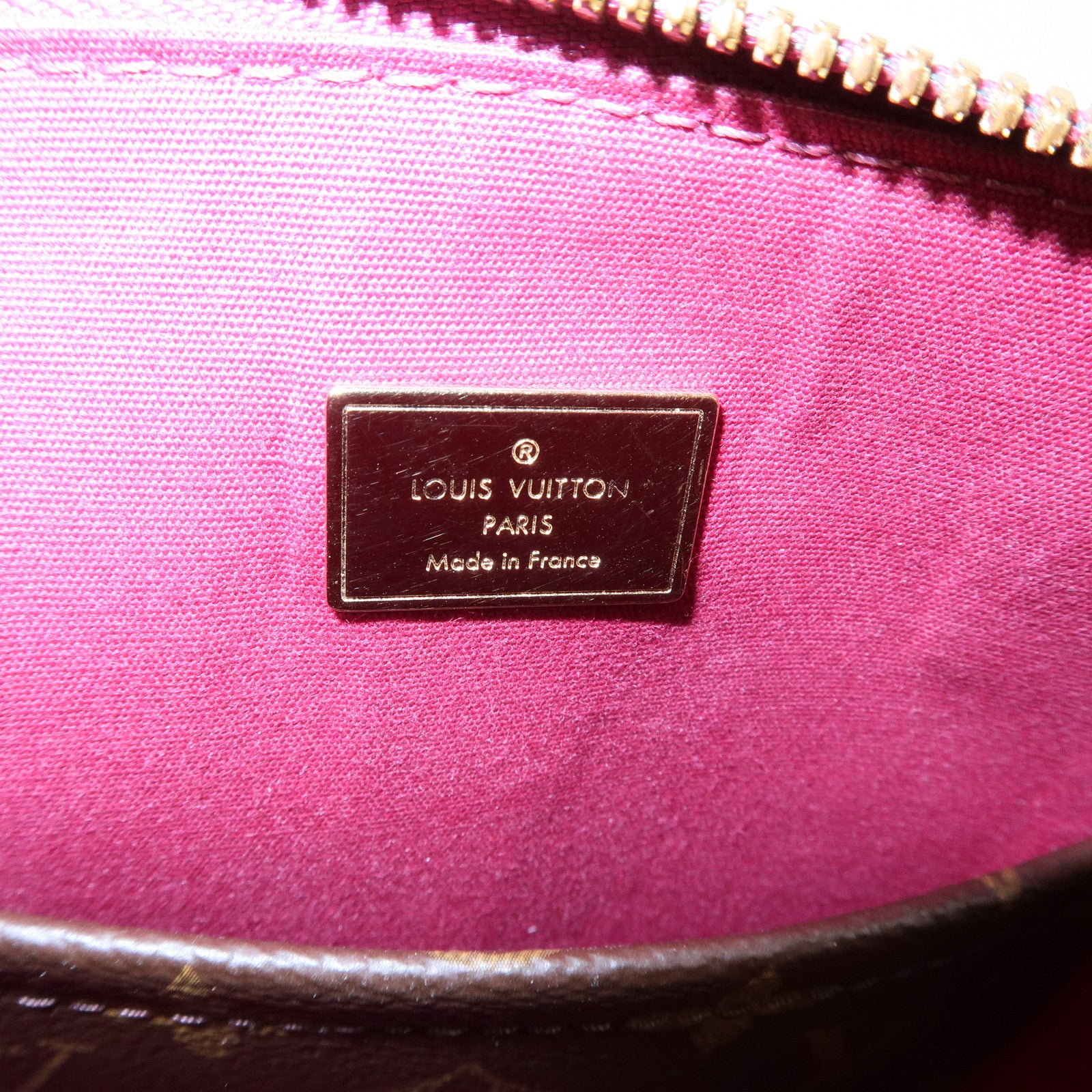 Louis Vuitton Monogram Vernis Alma BB 2Way Bag Magenta M54785