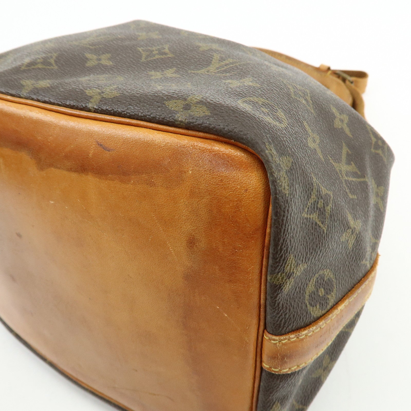 Louis Vuitton Monogram Petit Noe Shoulder Bag Brown M42226