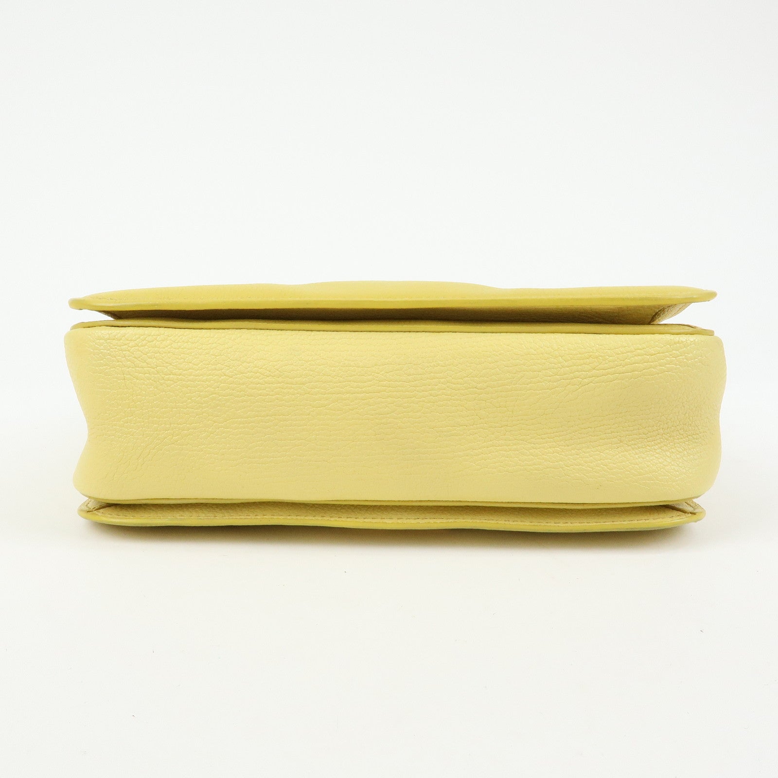 MIU MIU MADRAS Leather 2Way Bag Hand Bag Yellow RN0799