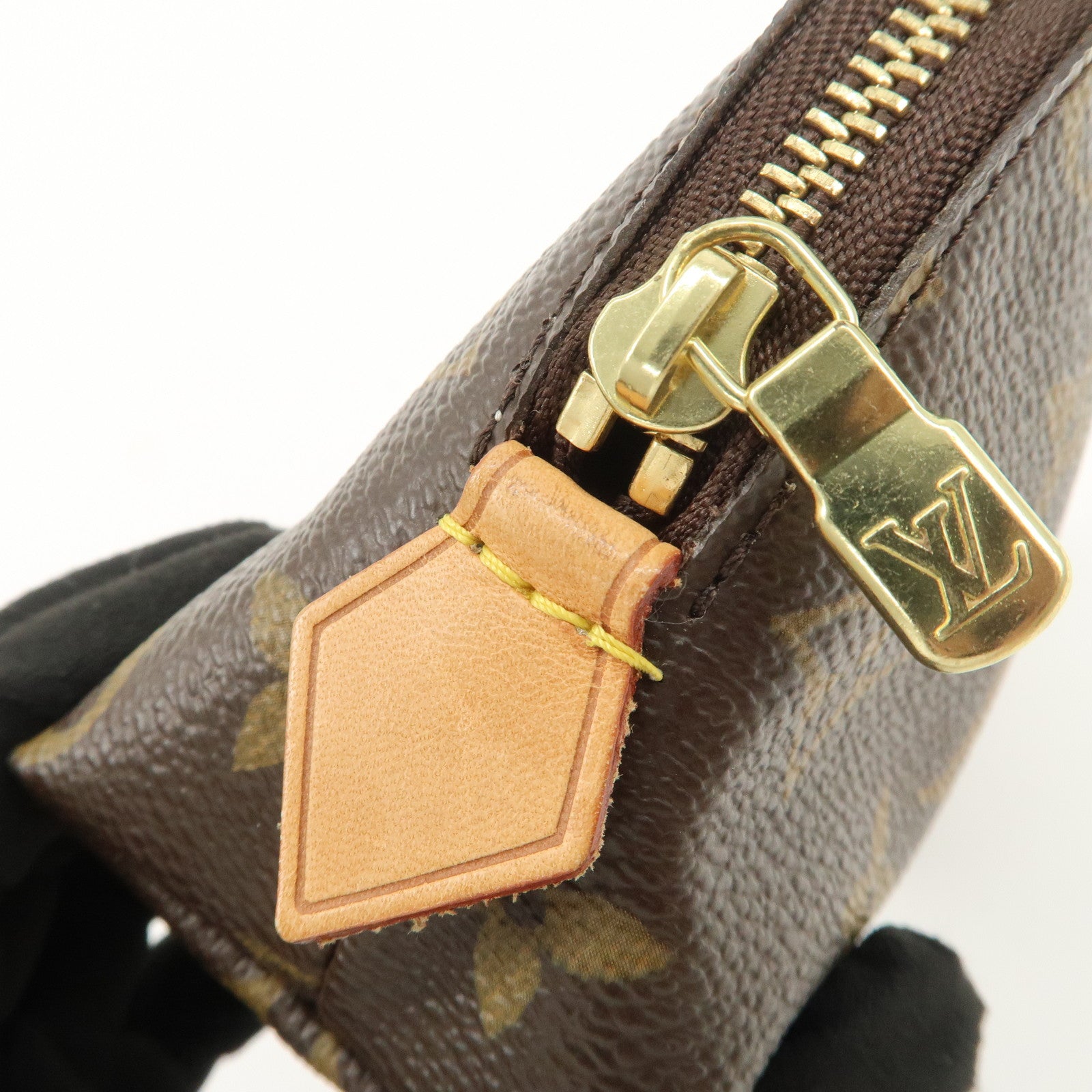Louis Vuitton Monogram Pochette Cosmetic Pouch Brown M47515