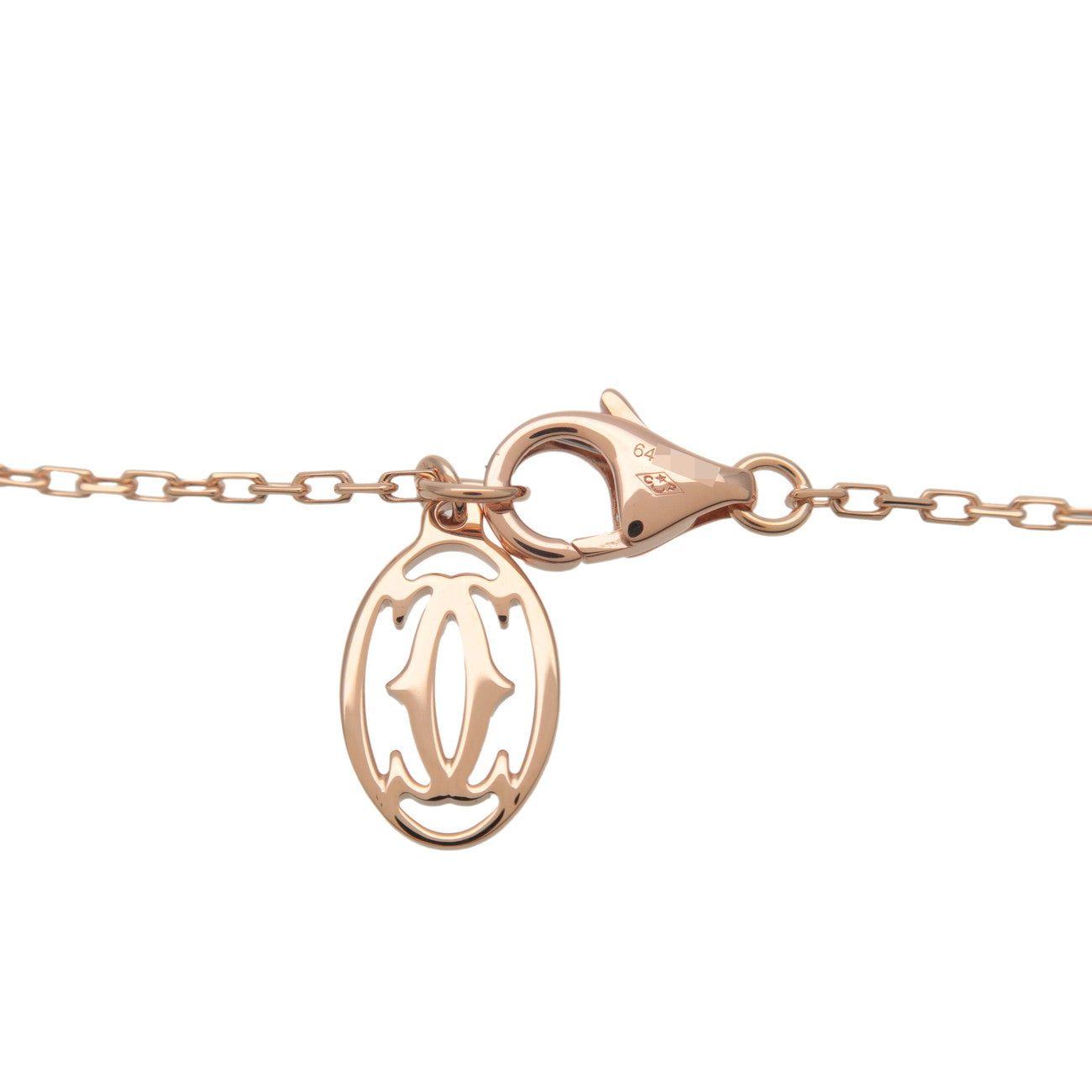 Cartier Saphir Legere 1P Pink Sapphire Necklace 750PG Rose Gold