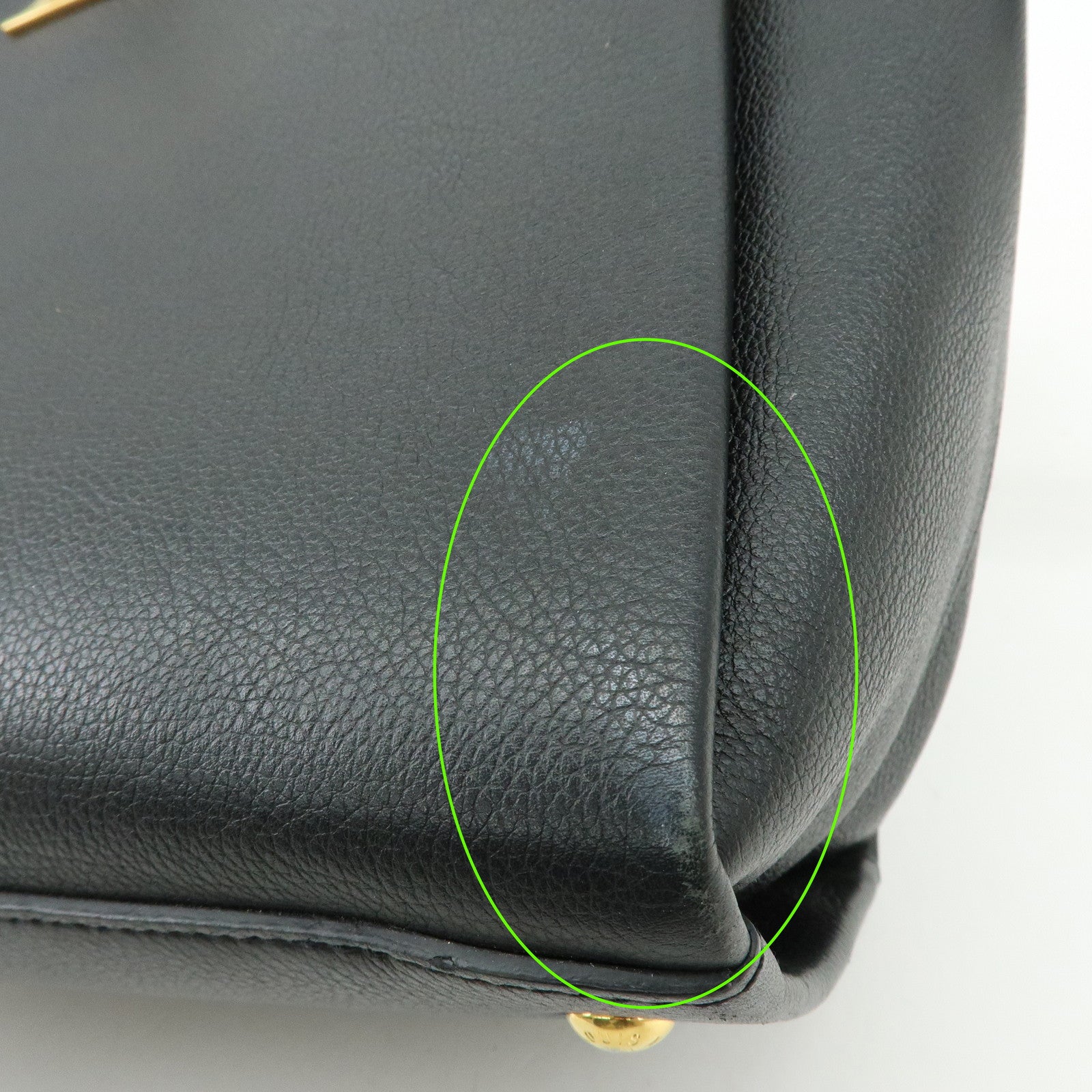 Louis Vuitton Lock Me Calf Leather Hand Bag Noir Black M54569