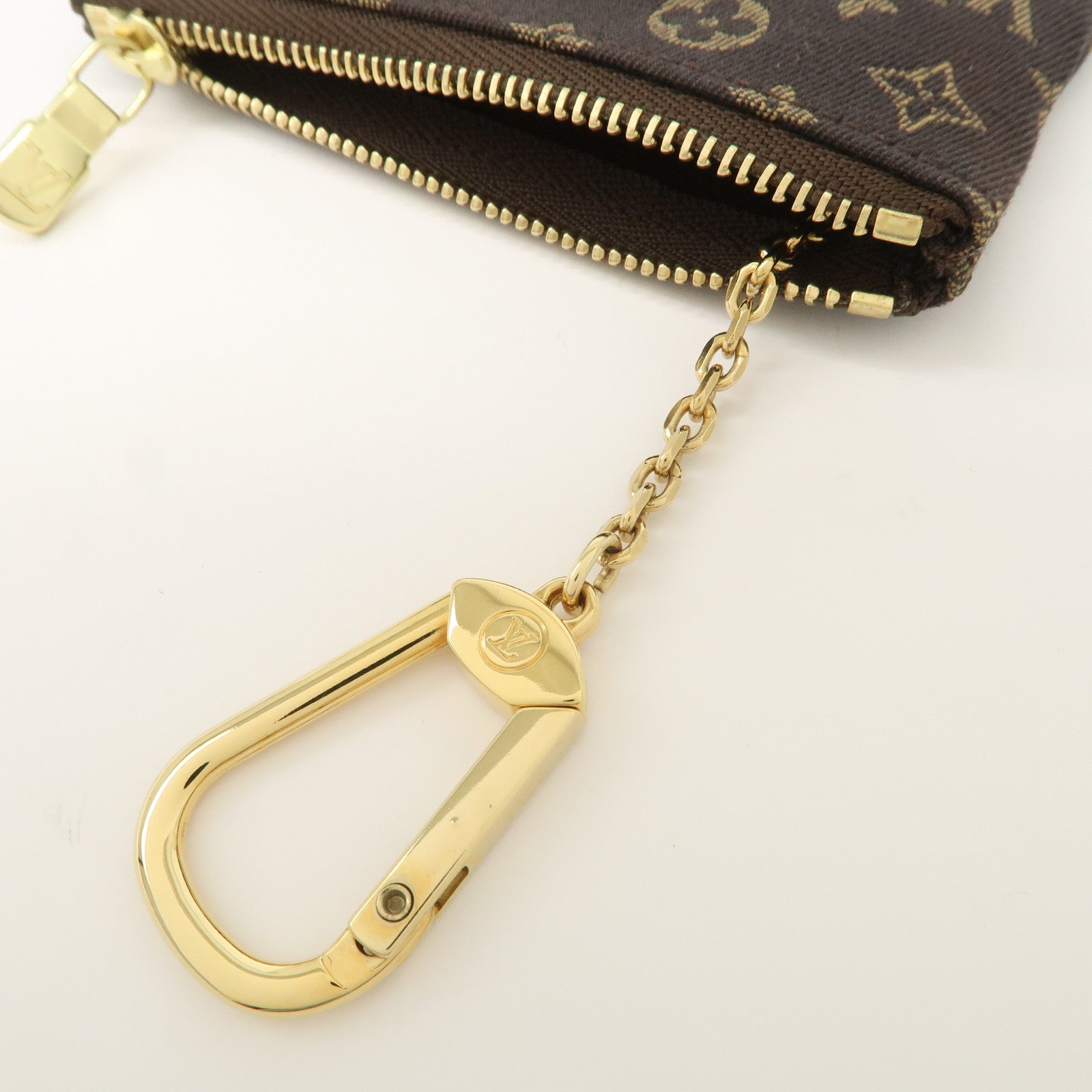 Louis Vuitton Monogram Mini Lin Pochette Cles Coin Case M95230
