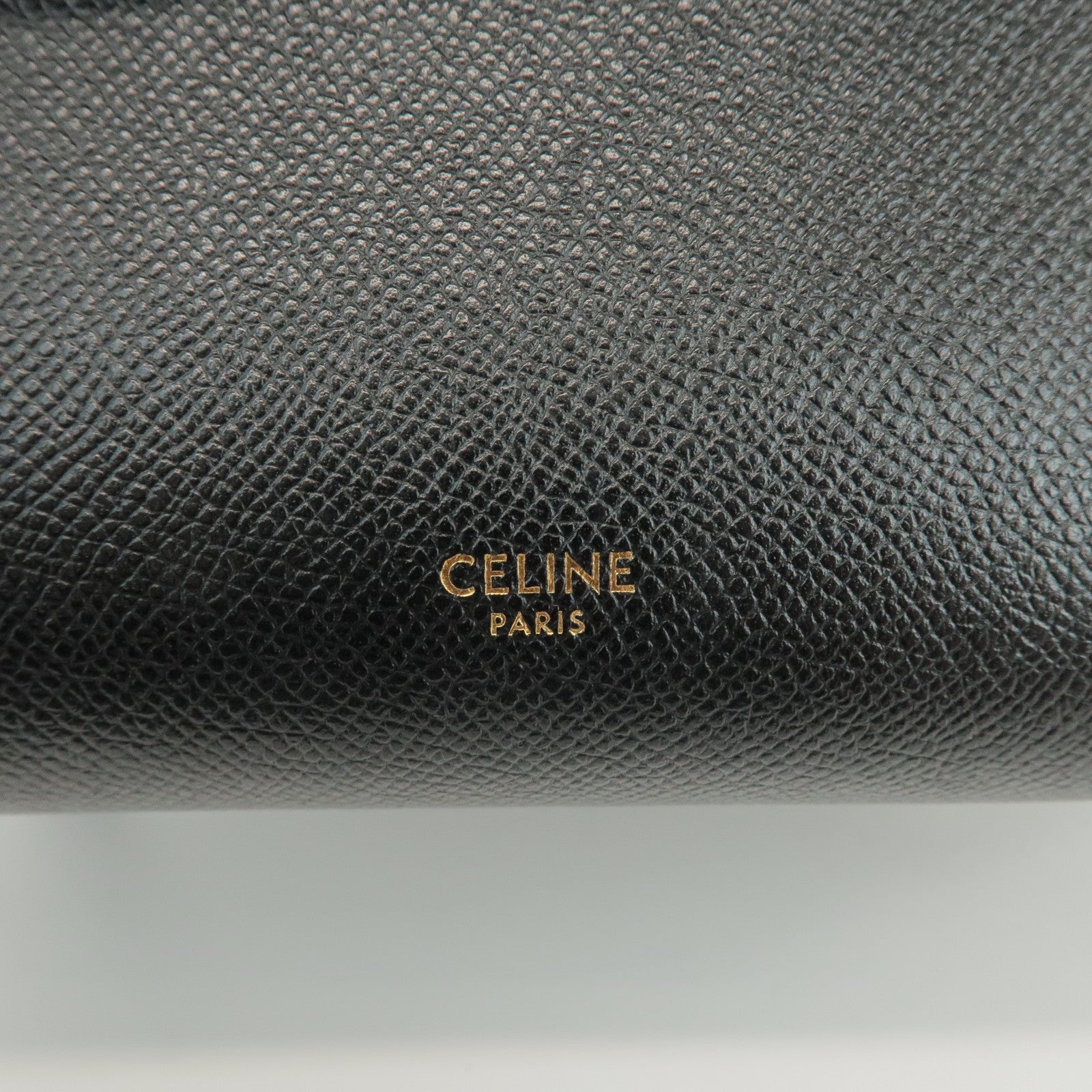 CELINE Belt Bag Leather 2WAY Bag Shoulder Bag Hand Bag Black