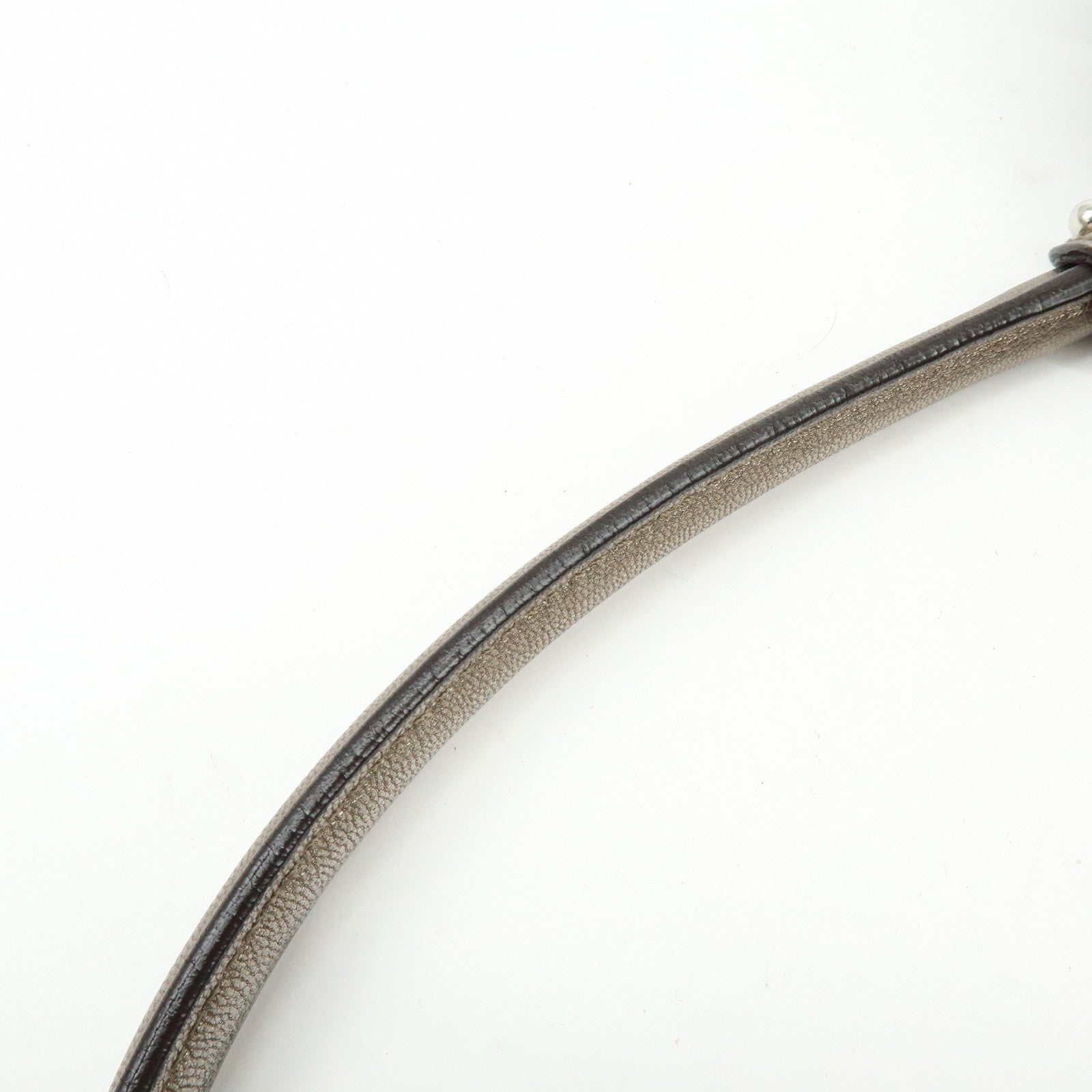 Ferragamo Gancini Leather Hand Bag Shoulder Bag Bronze