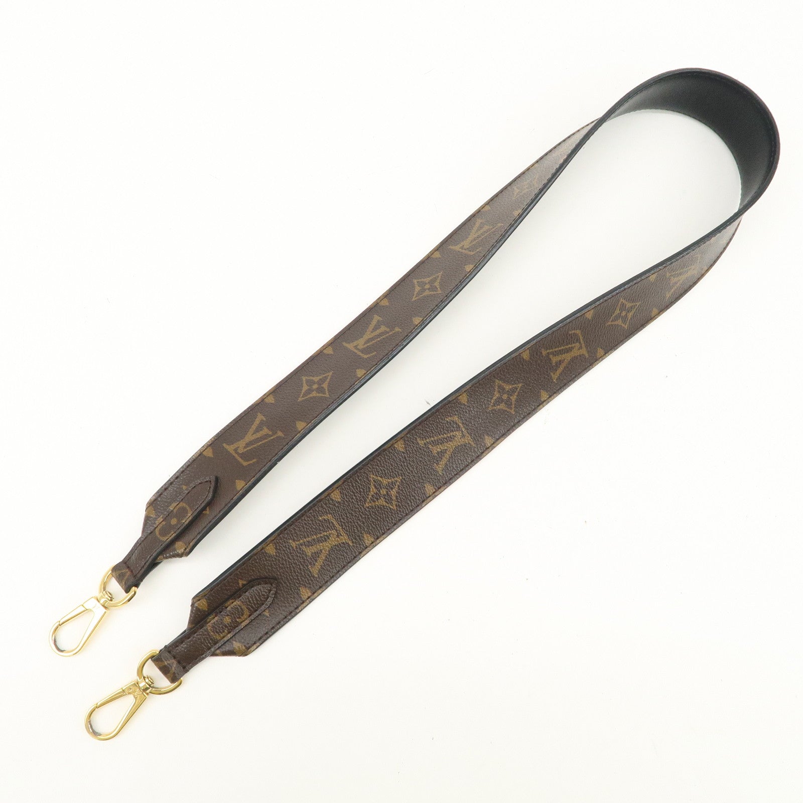 Louis Vuitton Monogram Canvas Shoulder Strap 90cm Noir J02288