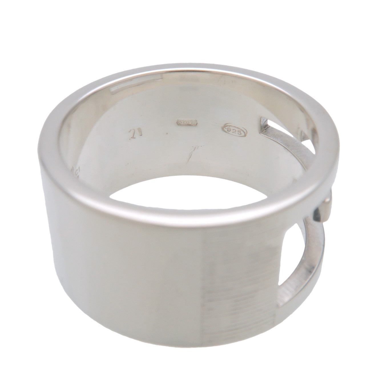 GUCCI G-Outcut Ring SV925 US9.5 EU61 HK21 Silver 224031