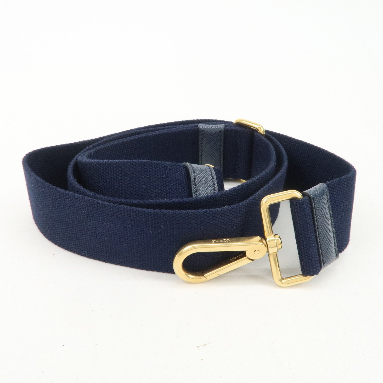 PRADA Canapa Mini Canvas Denim 2Way Shoulder Hand Bag Blue B2439G