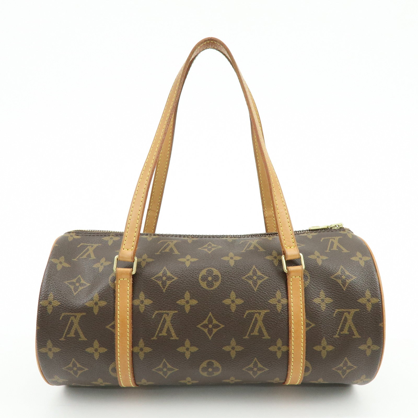 Louis Vuitton Monogram Papillon 30 Hand Bag Brown M51385