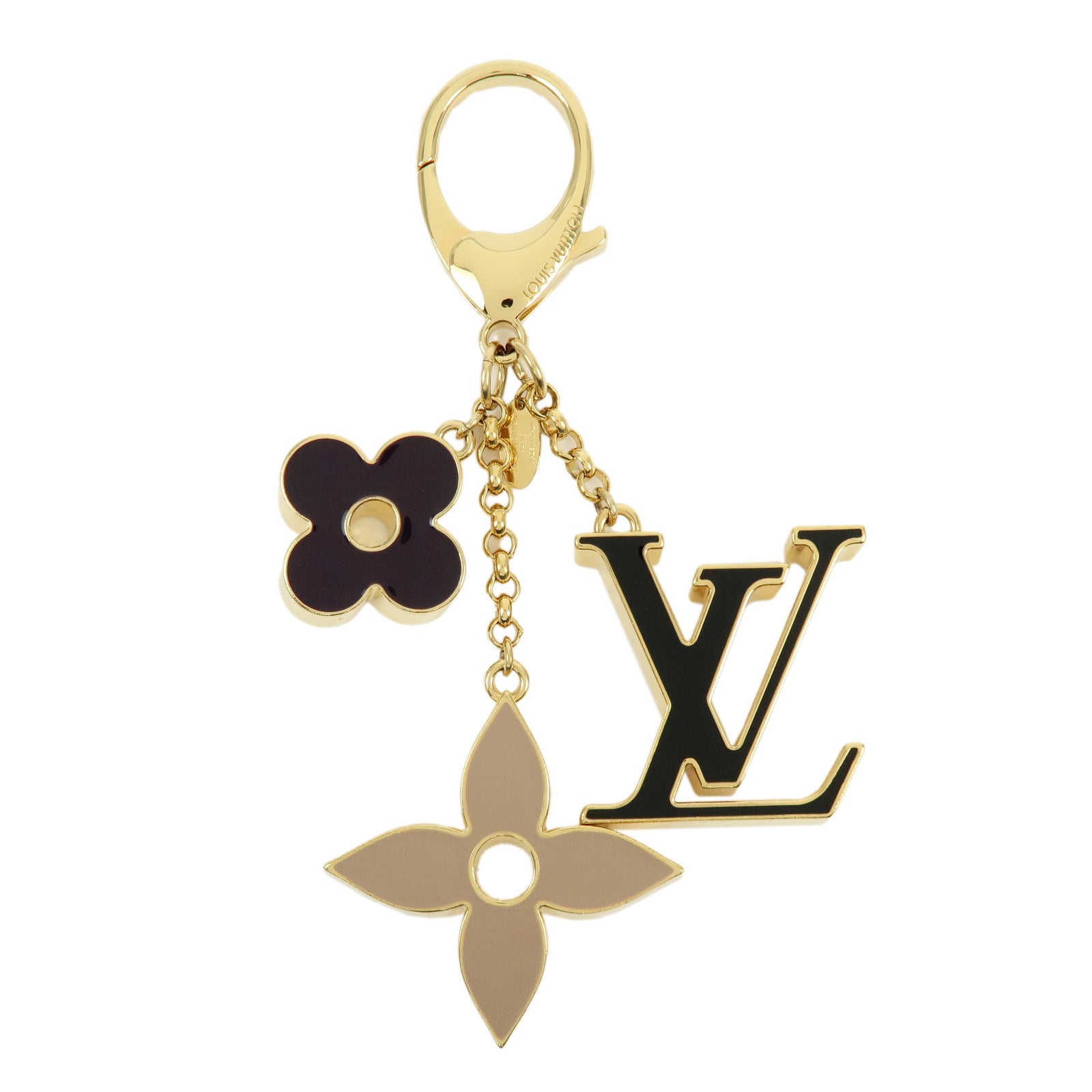 Louis Vuitton Fleur de Monogram Key Chain Bag Charm M67119