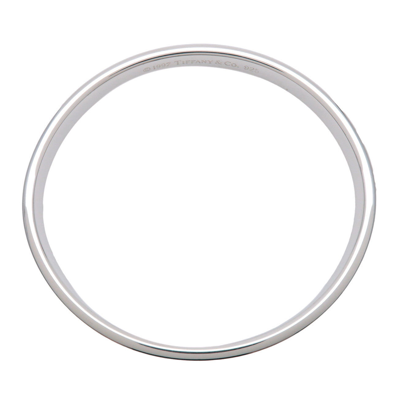 Tiffany & Co 1837 Narrow Bangle Bracelet SV925 Silver