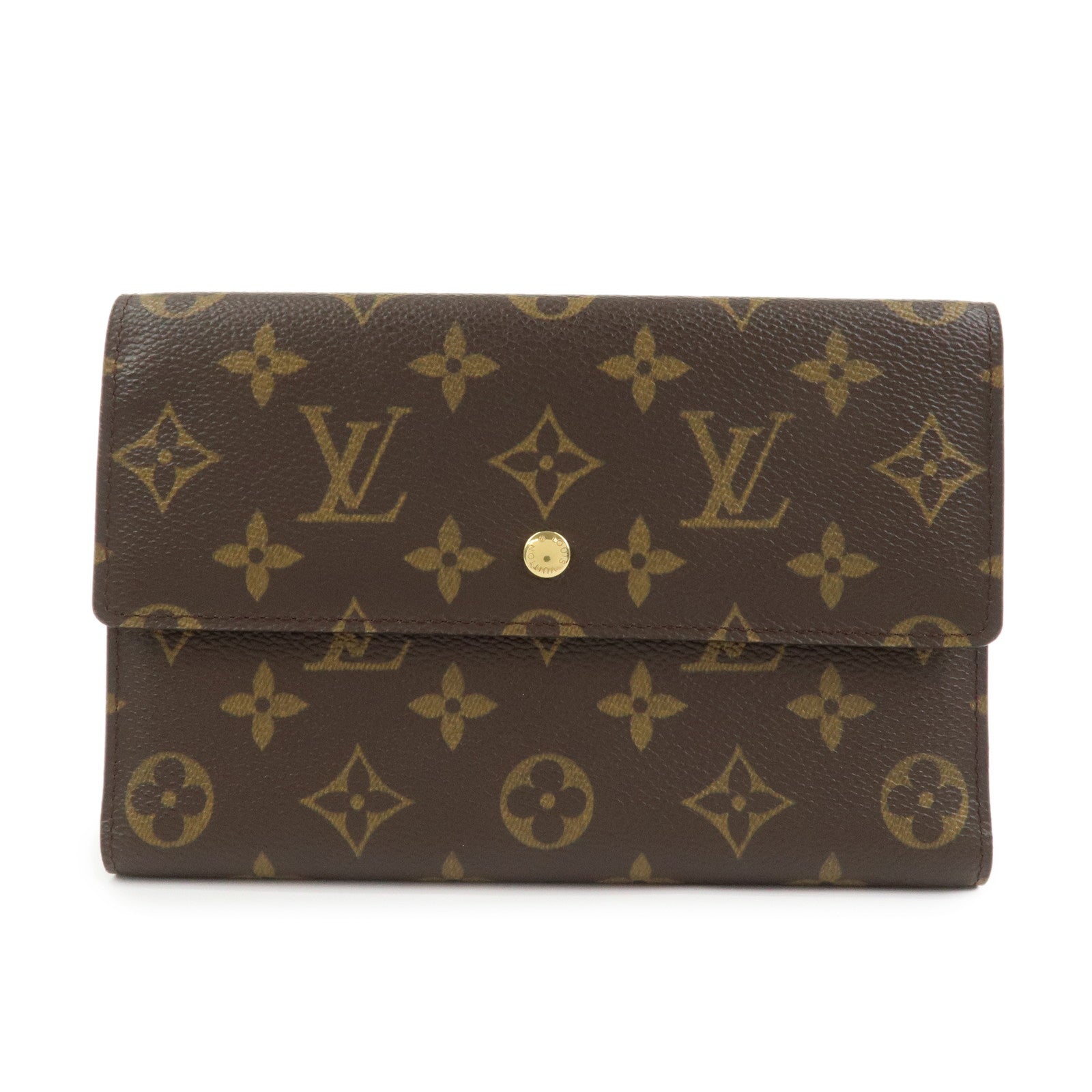 Louis Vuitton Monogram Canvas Pochette Passeport Brown M60135