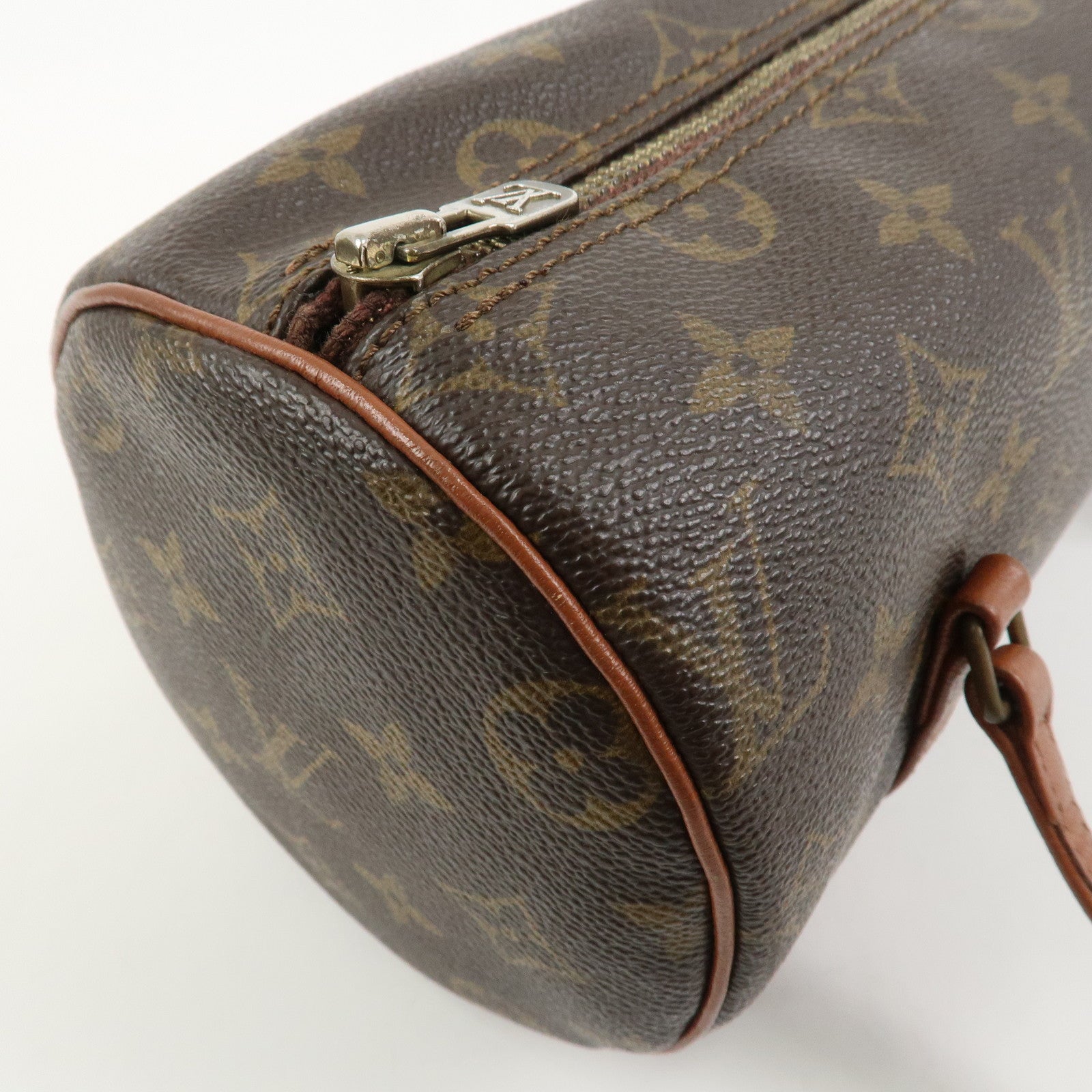 Louis Vuitton Monogram Papillon 26 Hand Bag Old Style Brown M51366