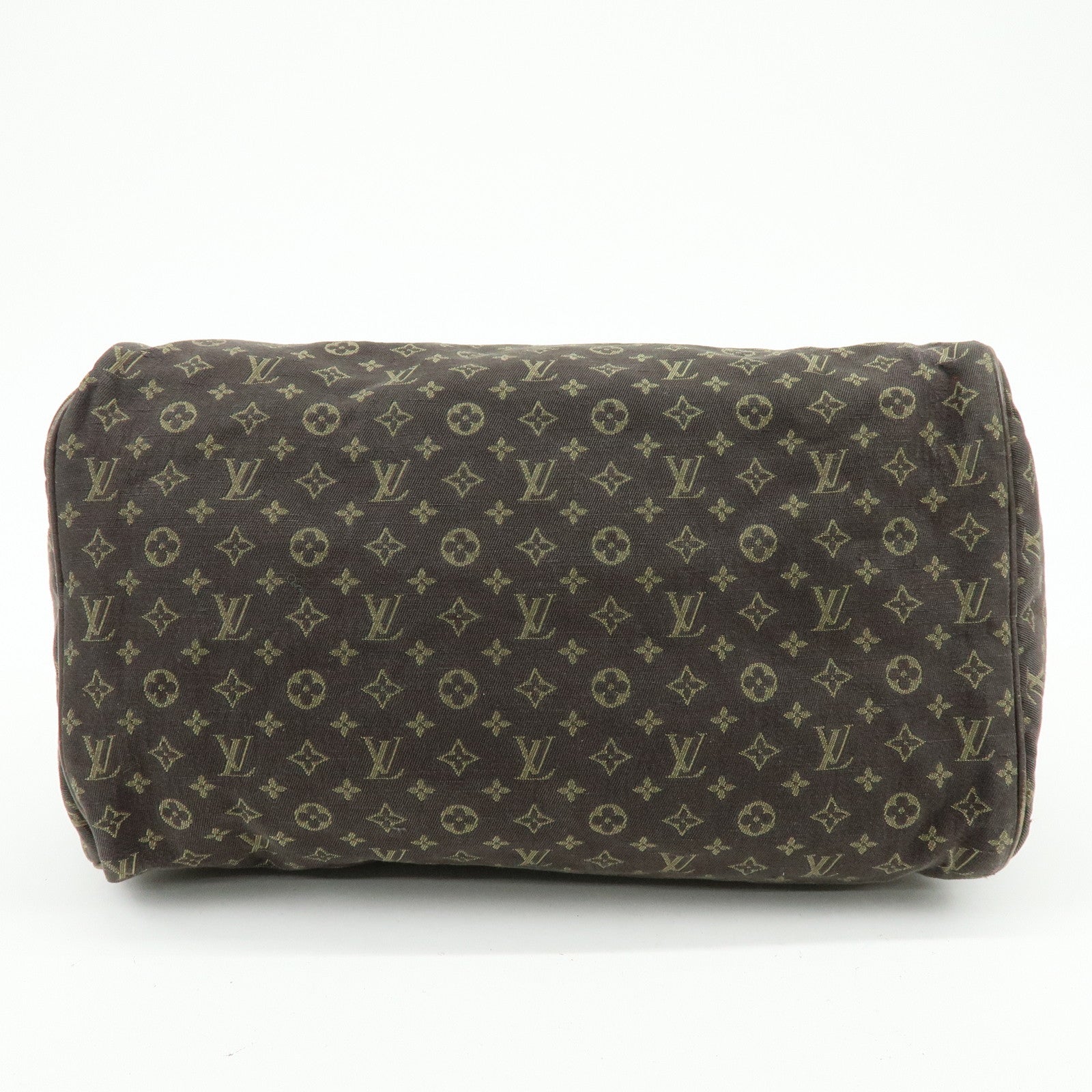 Louis Vuitton Monogram Mini Lin Speedy 30 Boston Bag Ebene M95224
