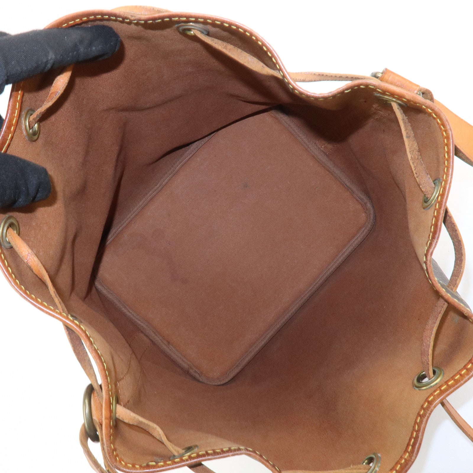 Louis Vuitton Monogram Petit Noe Shoulder Bag Brown M42226
